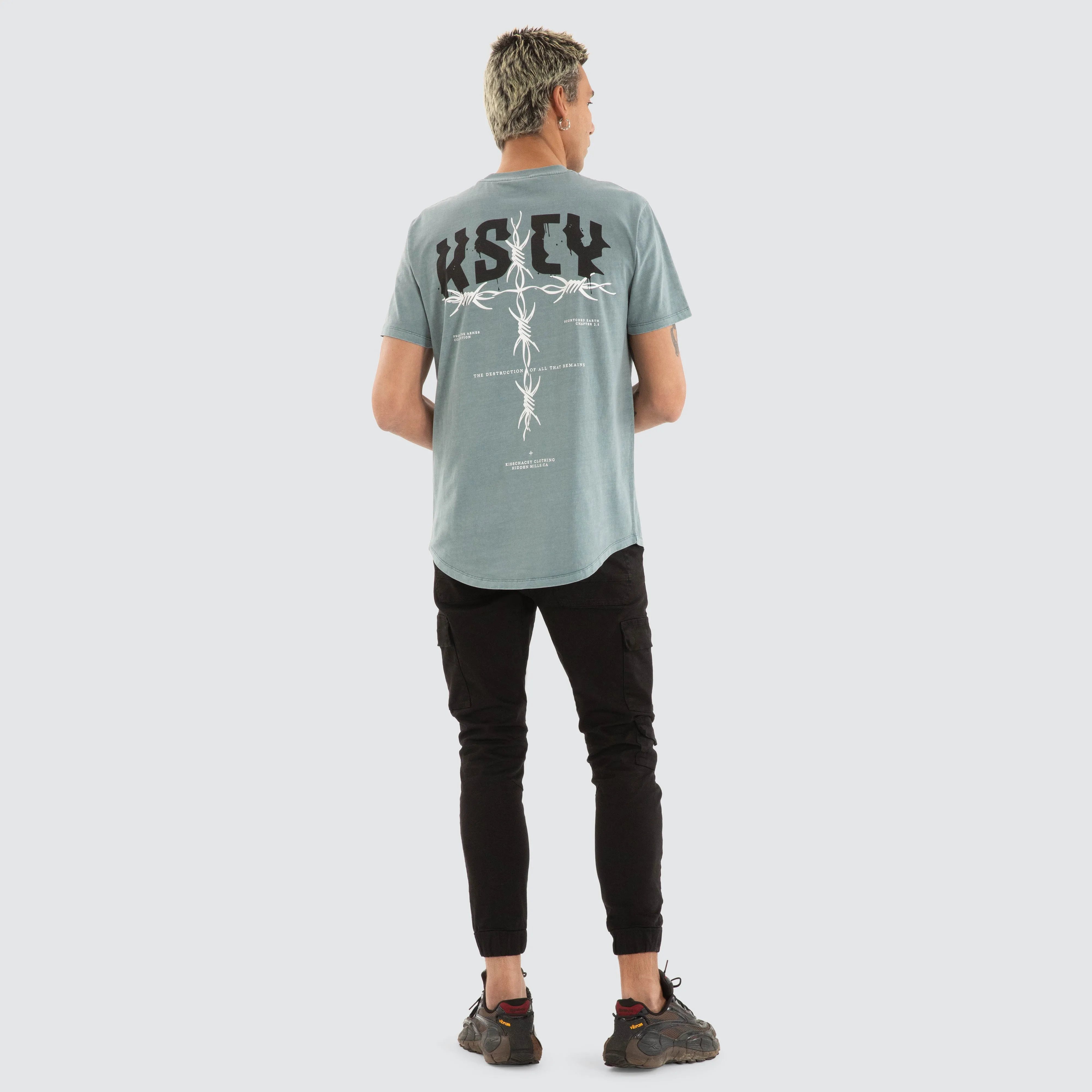 Glacier Dual Curved Tee Pigment trooper sold by Neverland product image thumbnail 4