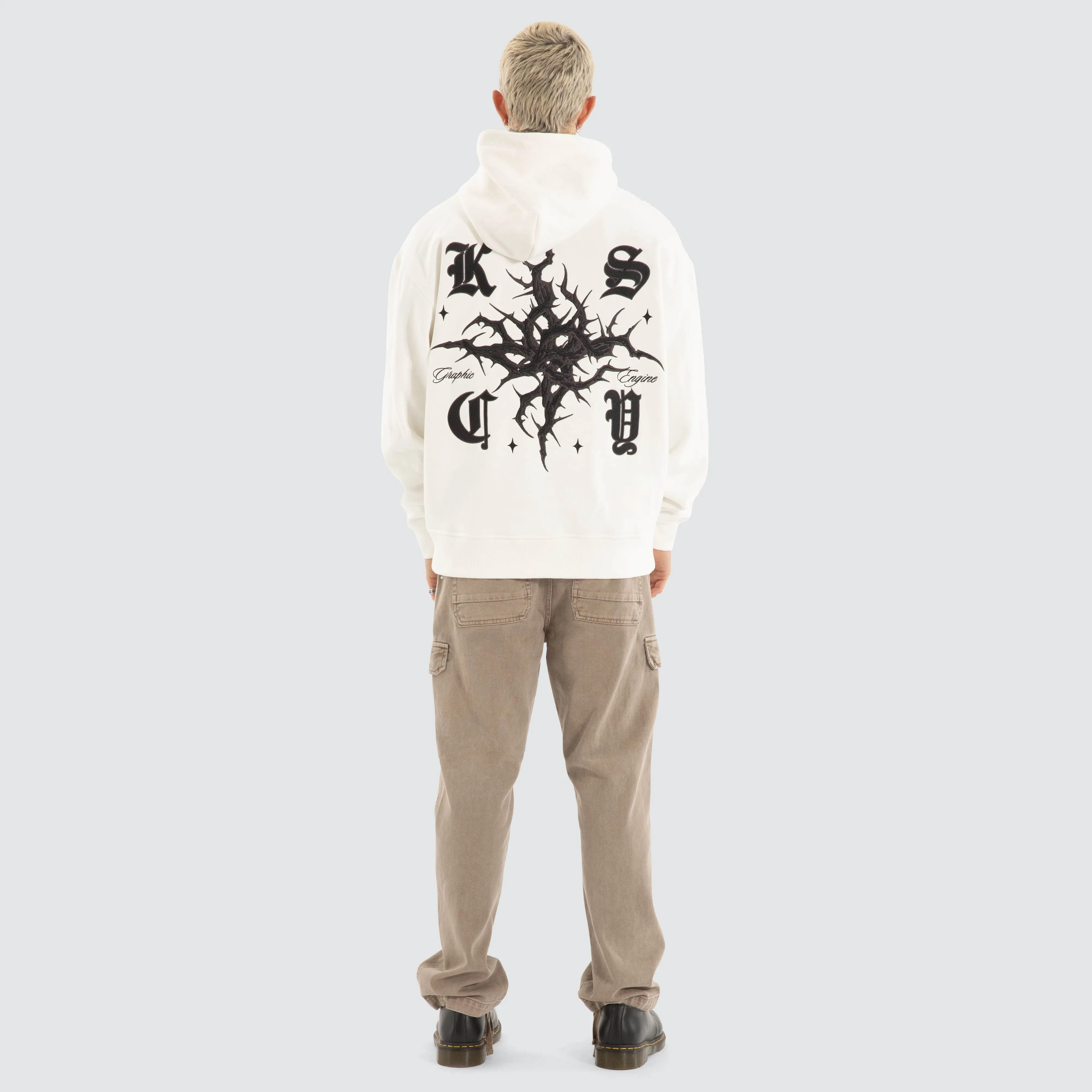 Paragons Relaxed Hoodie Natural White sold by Neverland product image thumbnail 4