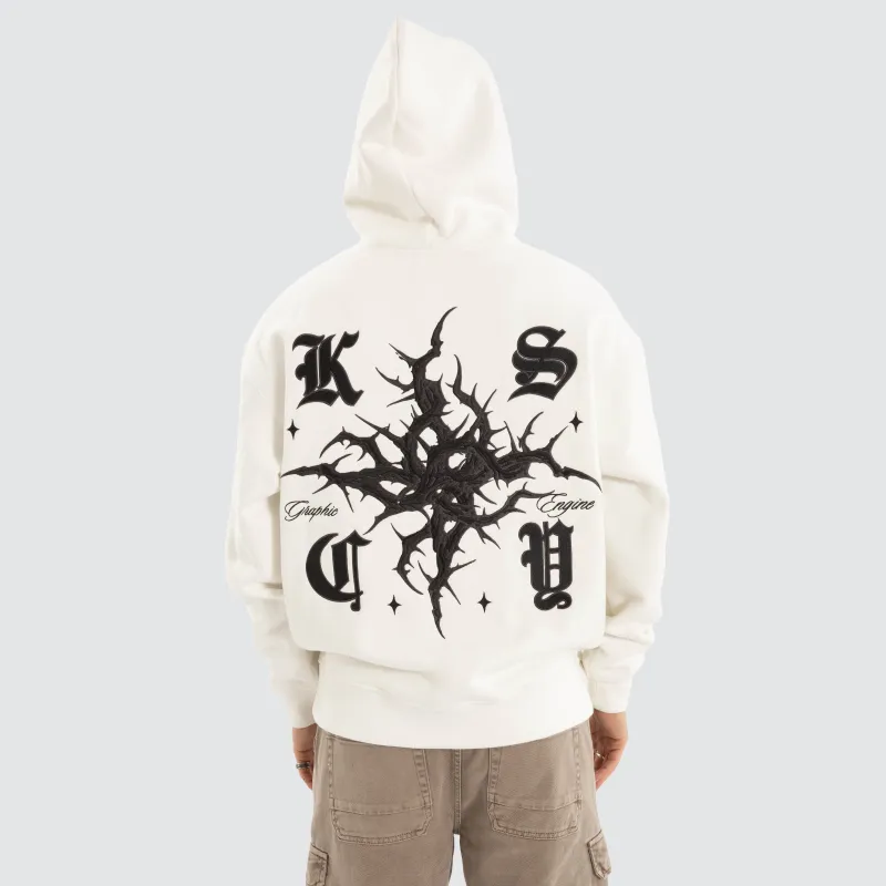 Paragons Relaxed Hoodie Natural White sold by Neverland