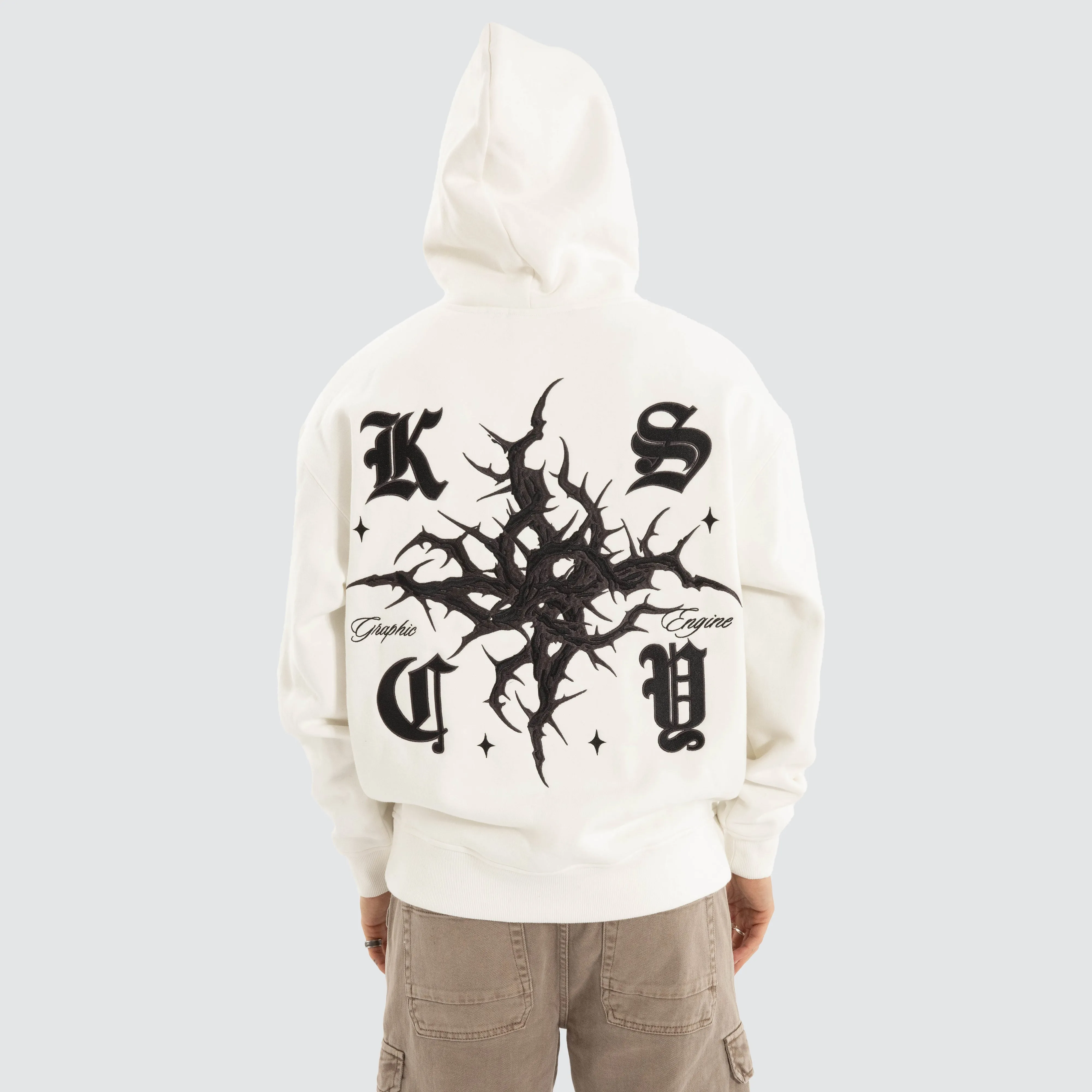 Paragons Relaxed Hoodie Natural White sold by Neverland