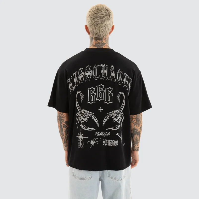 Thrive Street Tee Jet Black sold by Neverland