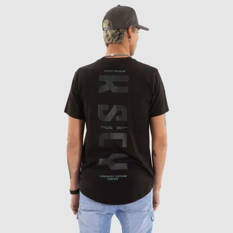 Fallout Dual Curved Tee Jet Black sold by Neverland