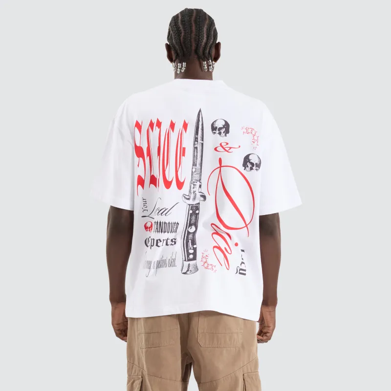 Slice Street Tee Optical white sold by Neverland