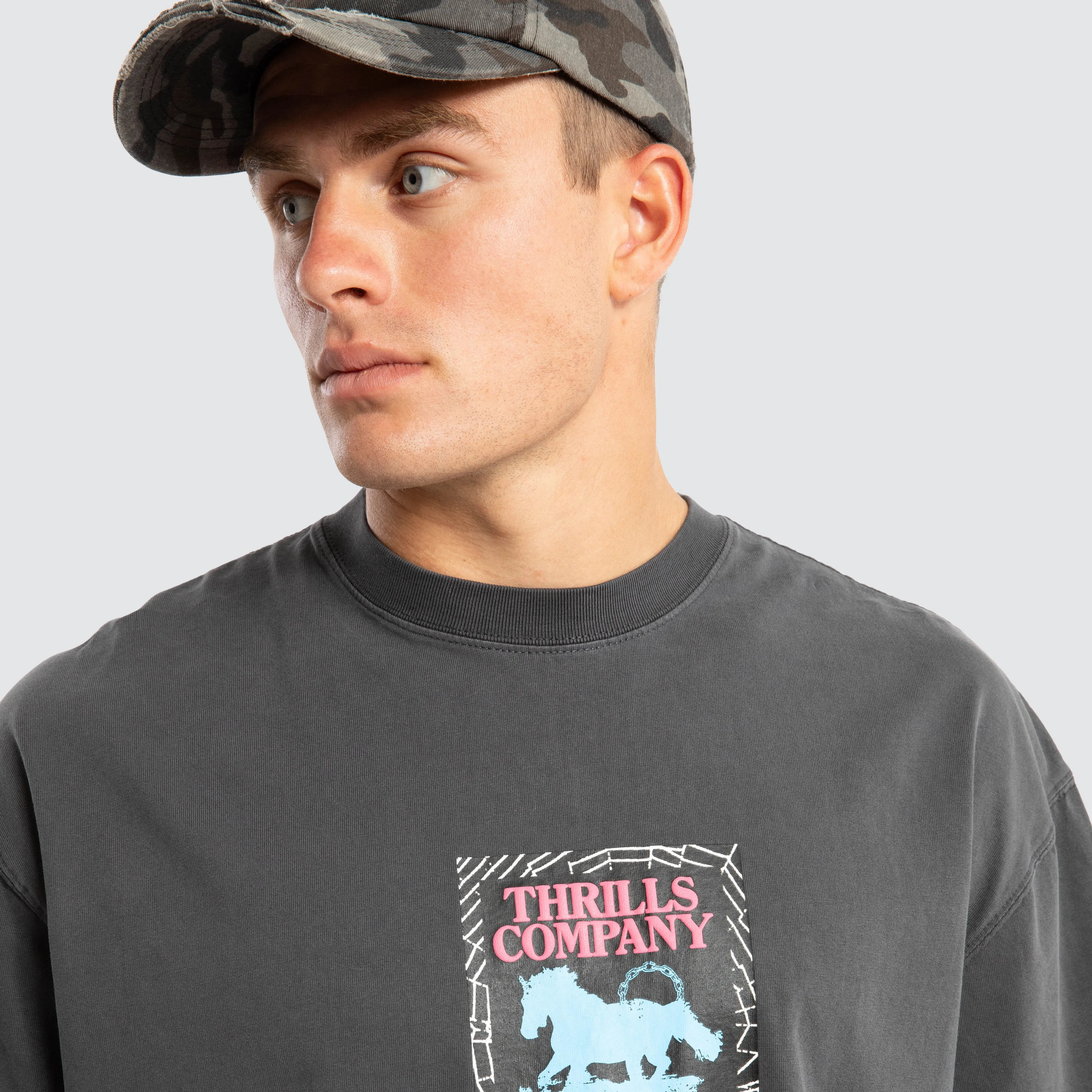 Chain Of Formation Box Fit Tee Grey sold by Neverland product image thumbnail 5