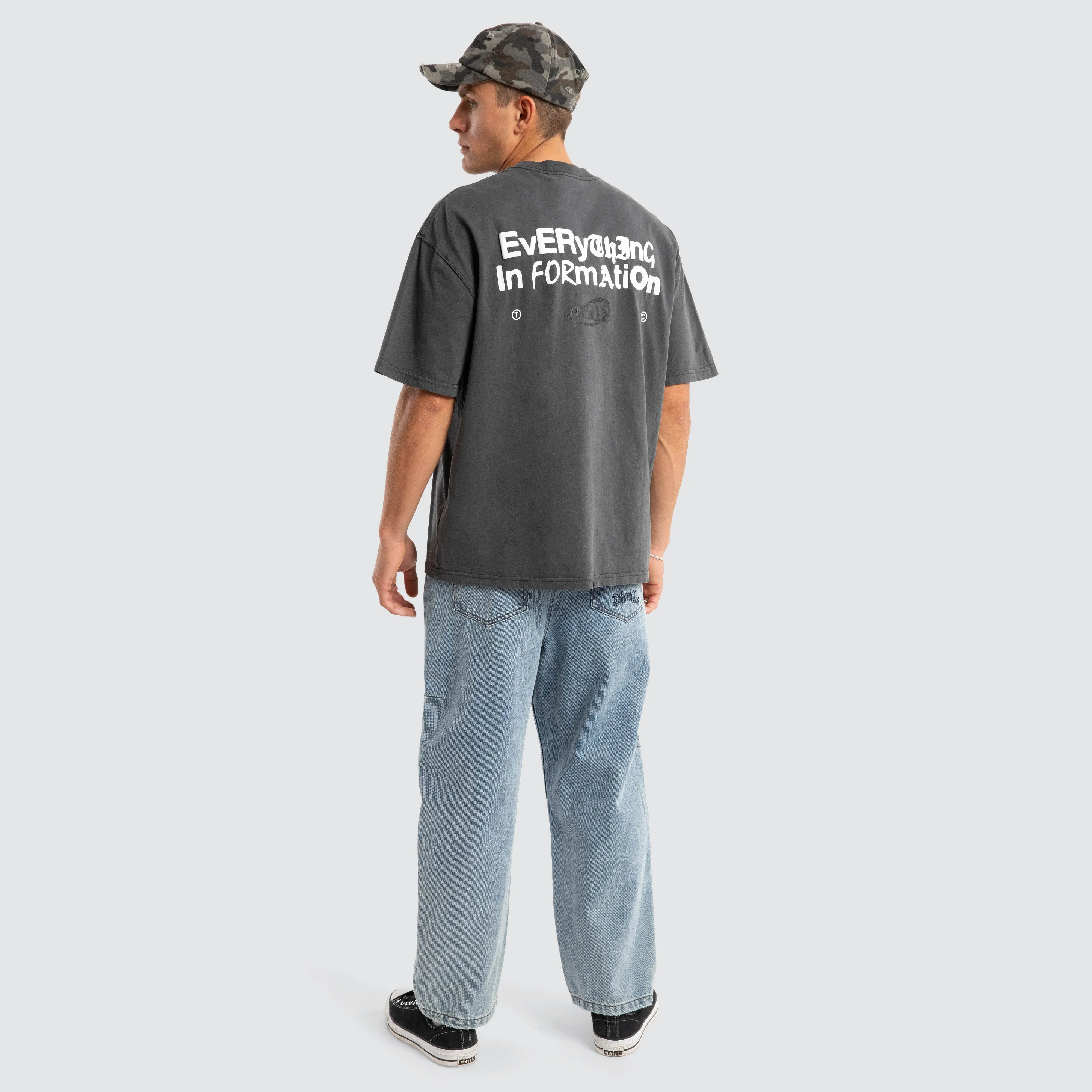 Chain Of Formation Box Fit Tee Grey sold by Neverland product image thumbnail 2