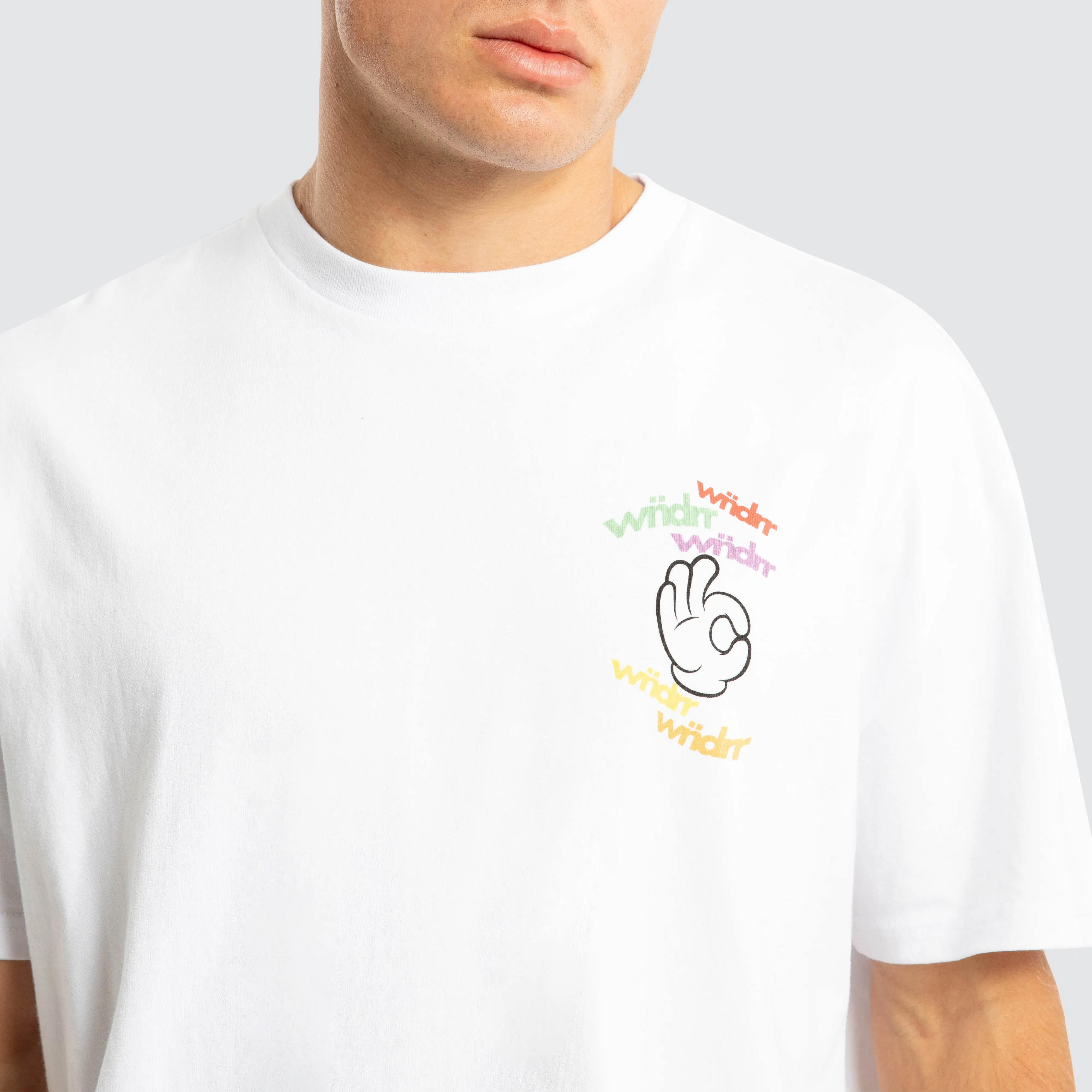 Ribbon Box Fit Tee White sold by Neverland product image thumbnail 4