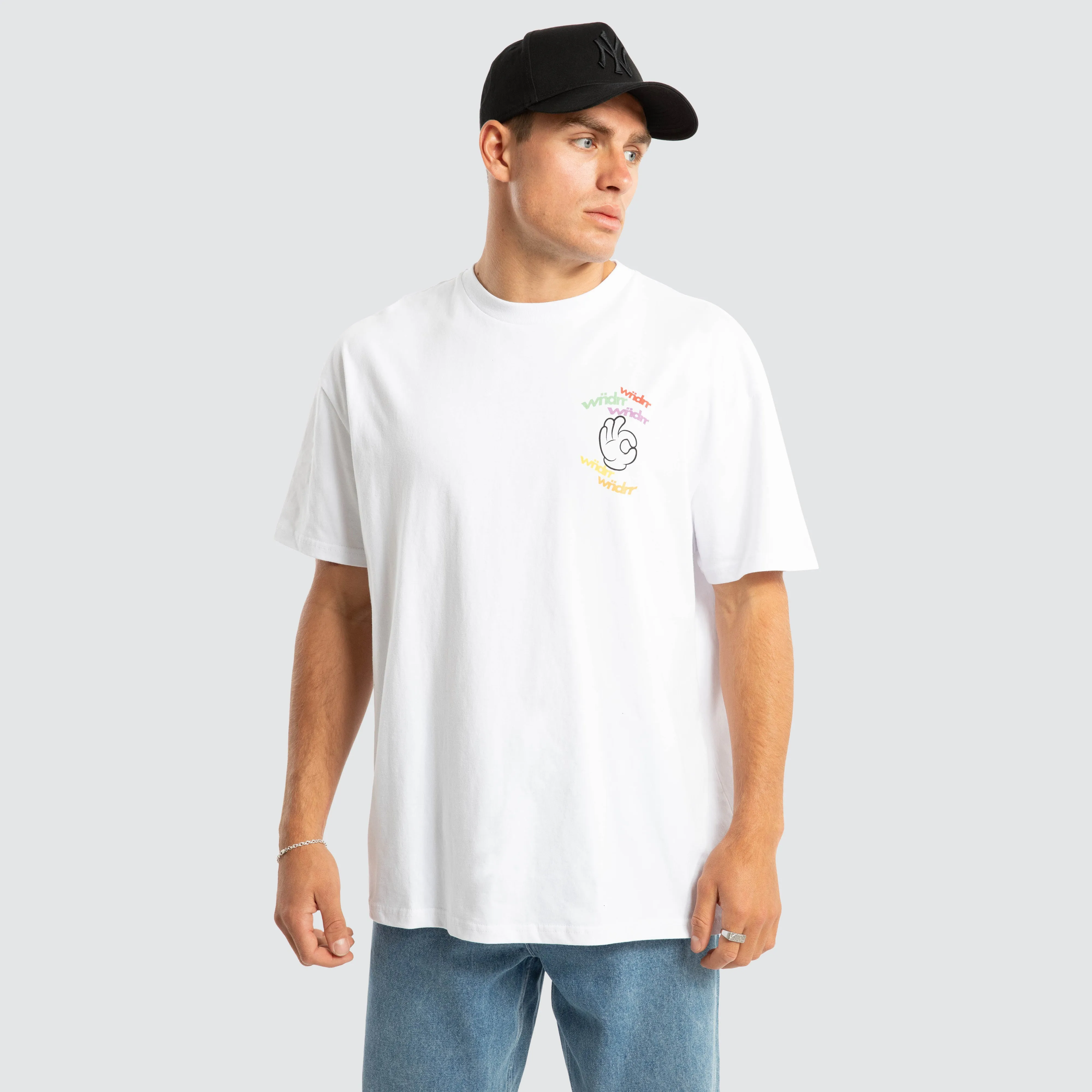 Ribbon Box Fit Tee White sold by Neverland product image thumbnail 3