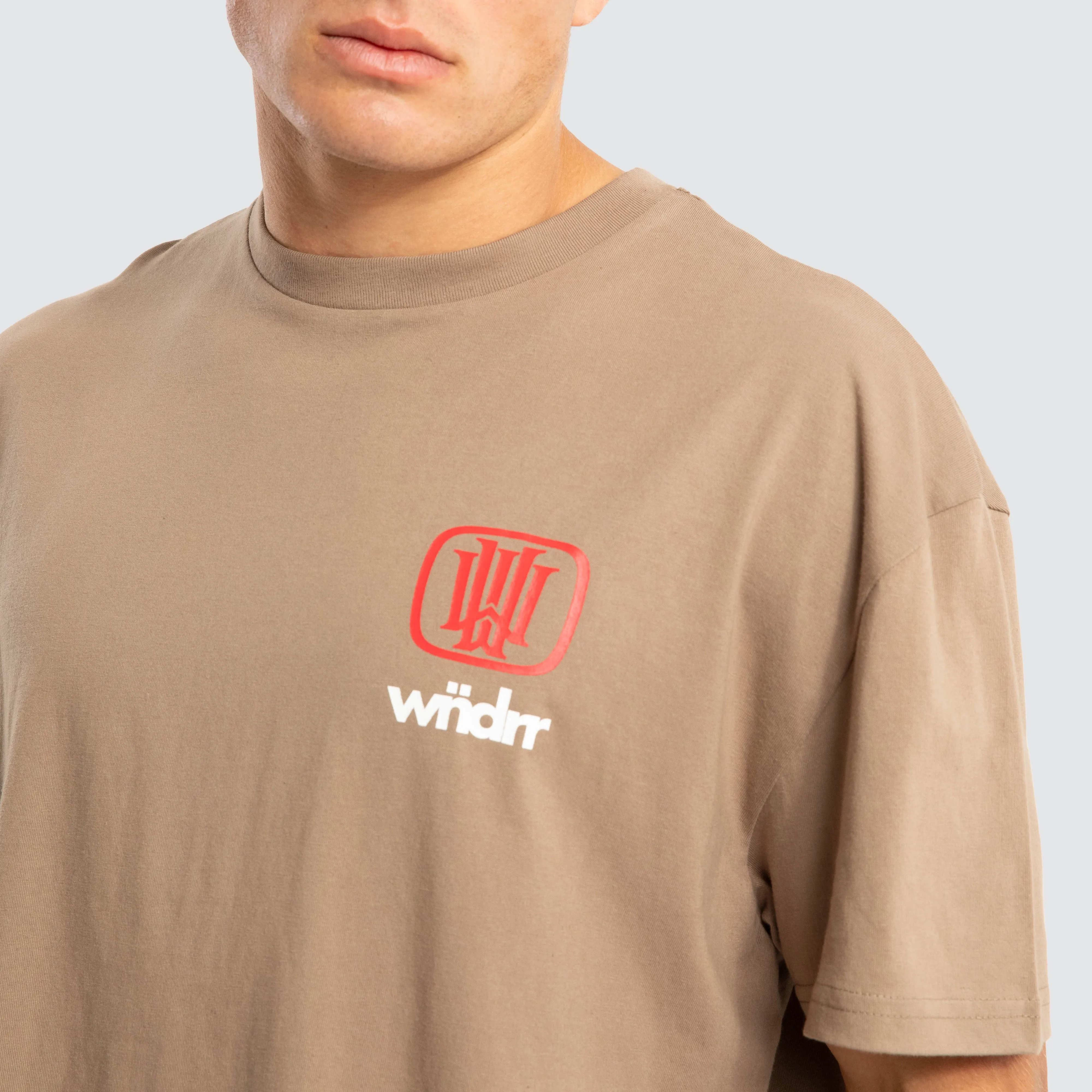 Hondo Box Fit Tee Neutral sold by Neverland product image thumbnail 4