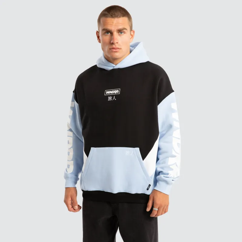 Privacy Panel Hoodie Black made by WNDRR