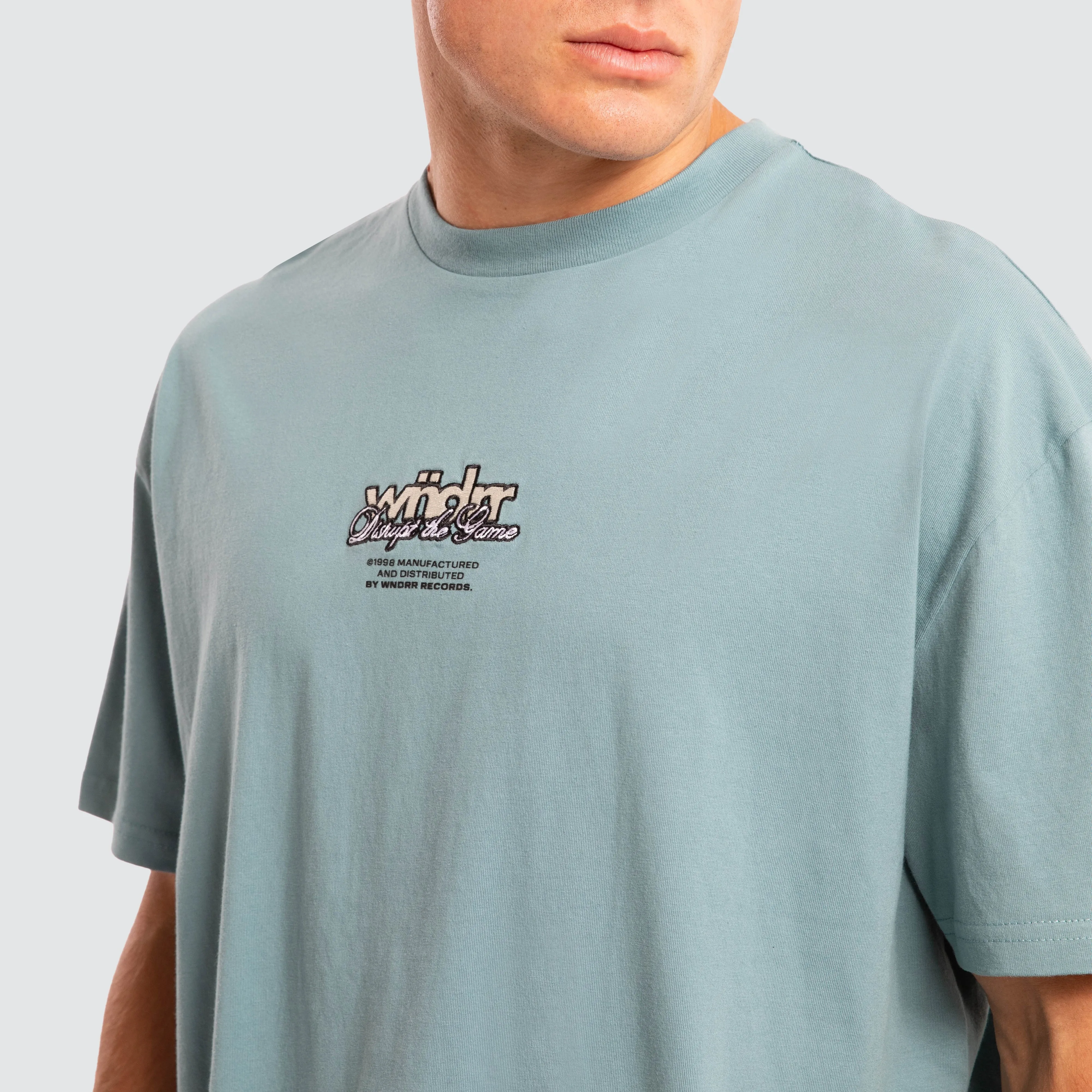 Disturb Box Fit Tee Blue sold by Neverland product image thumbnail 4