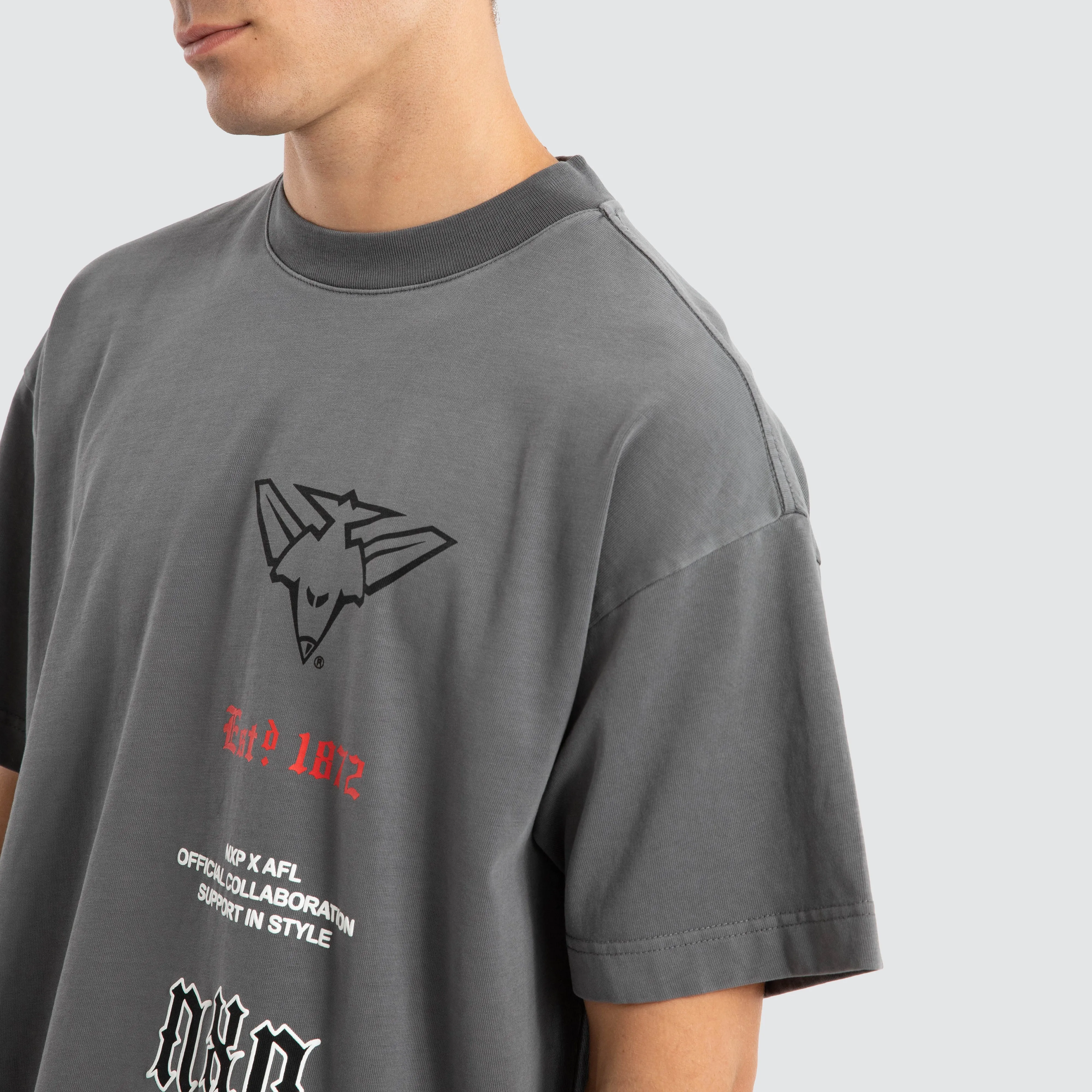Essendon Stack Tee Pigment Charcoal sold by Neverland product image thumbnail 5