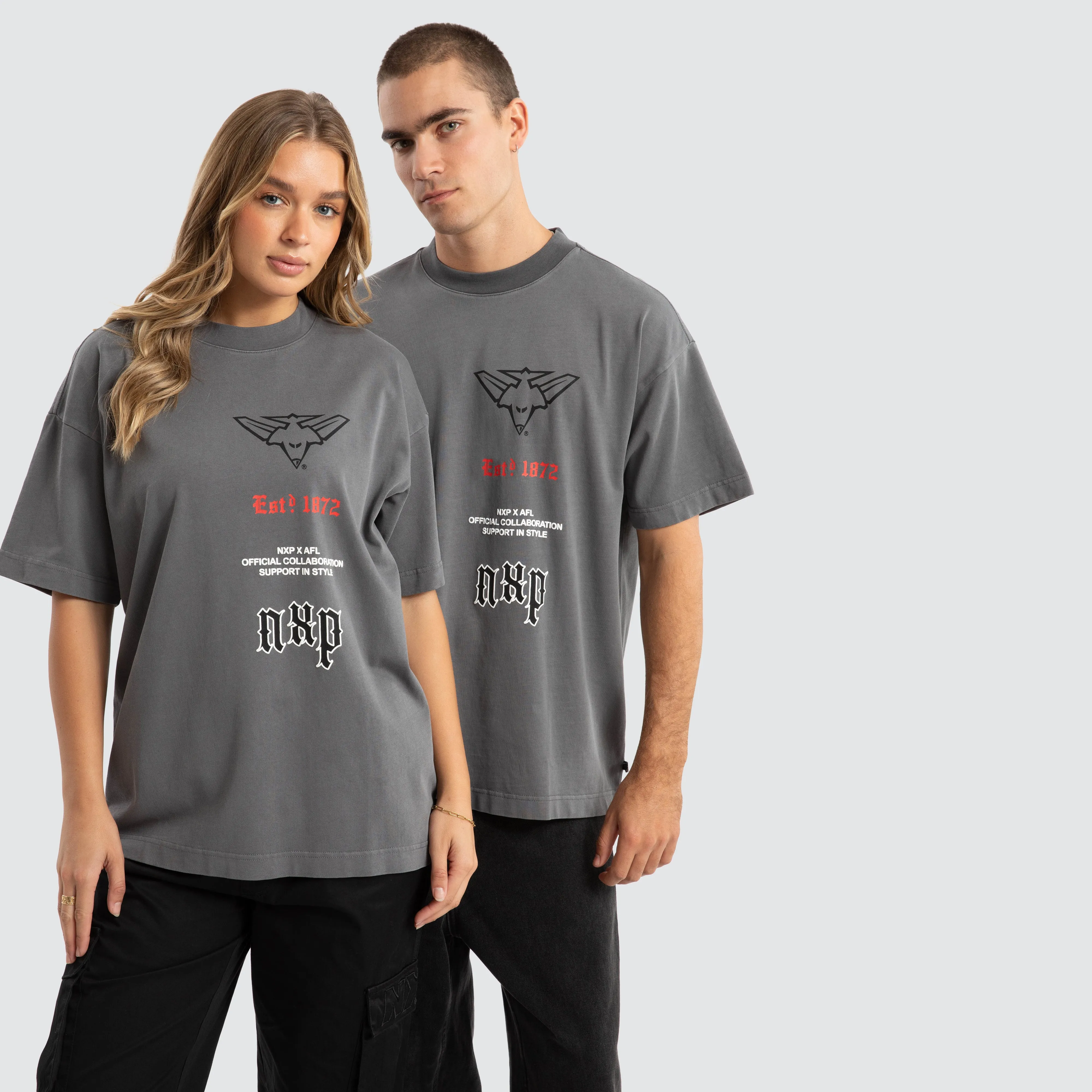 Essendon Stack Tee Pigment Charcoal sold by Neverland product image thumbnail 2