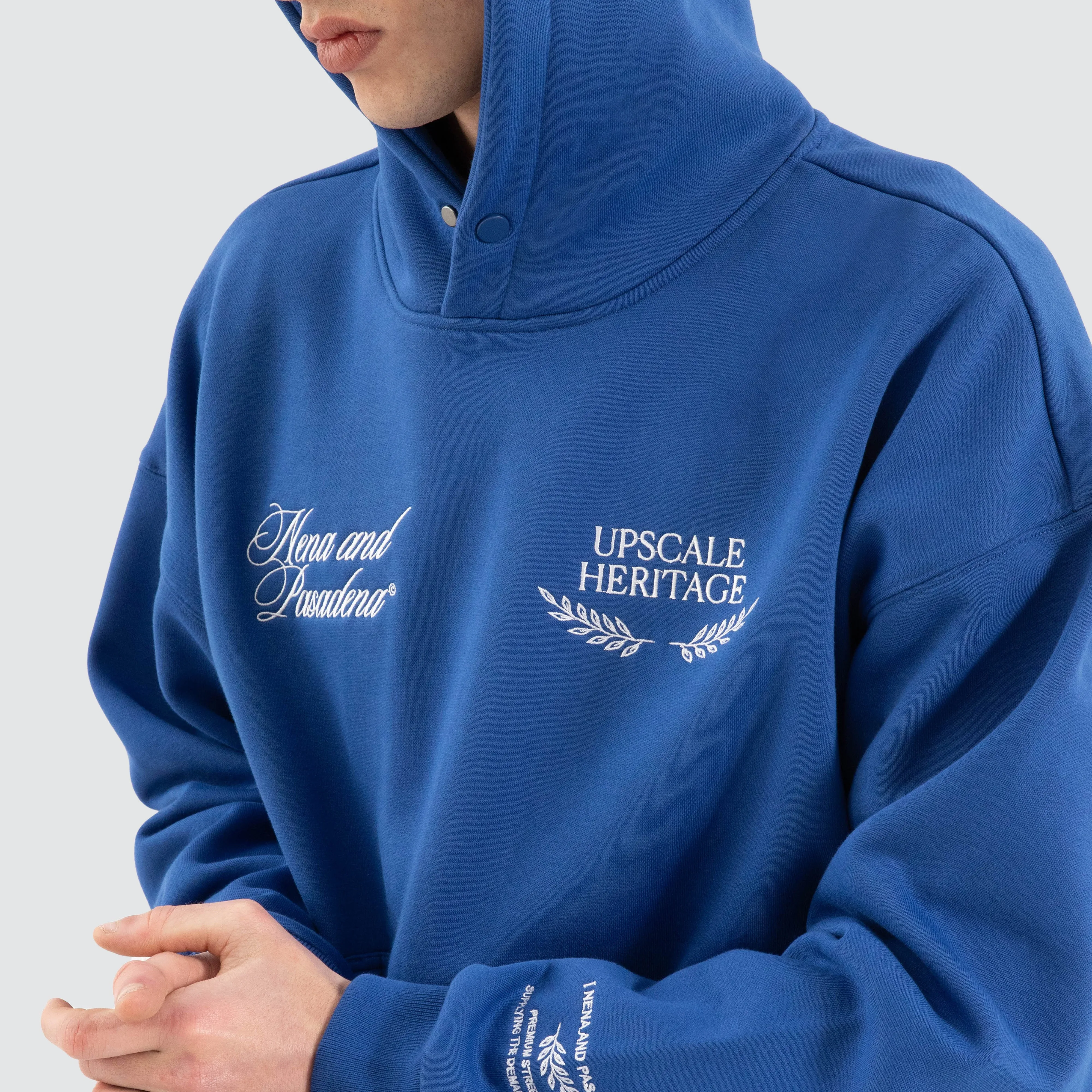 Etiquette Box Fit Hoodie Cobalt Blue sold by Neverland product image thumbnail 5
