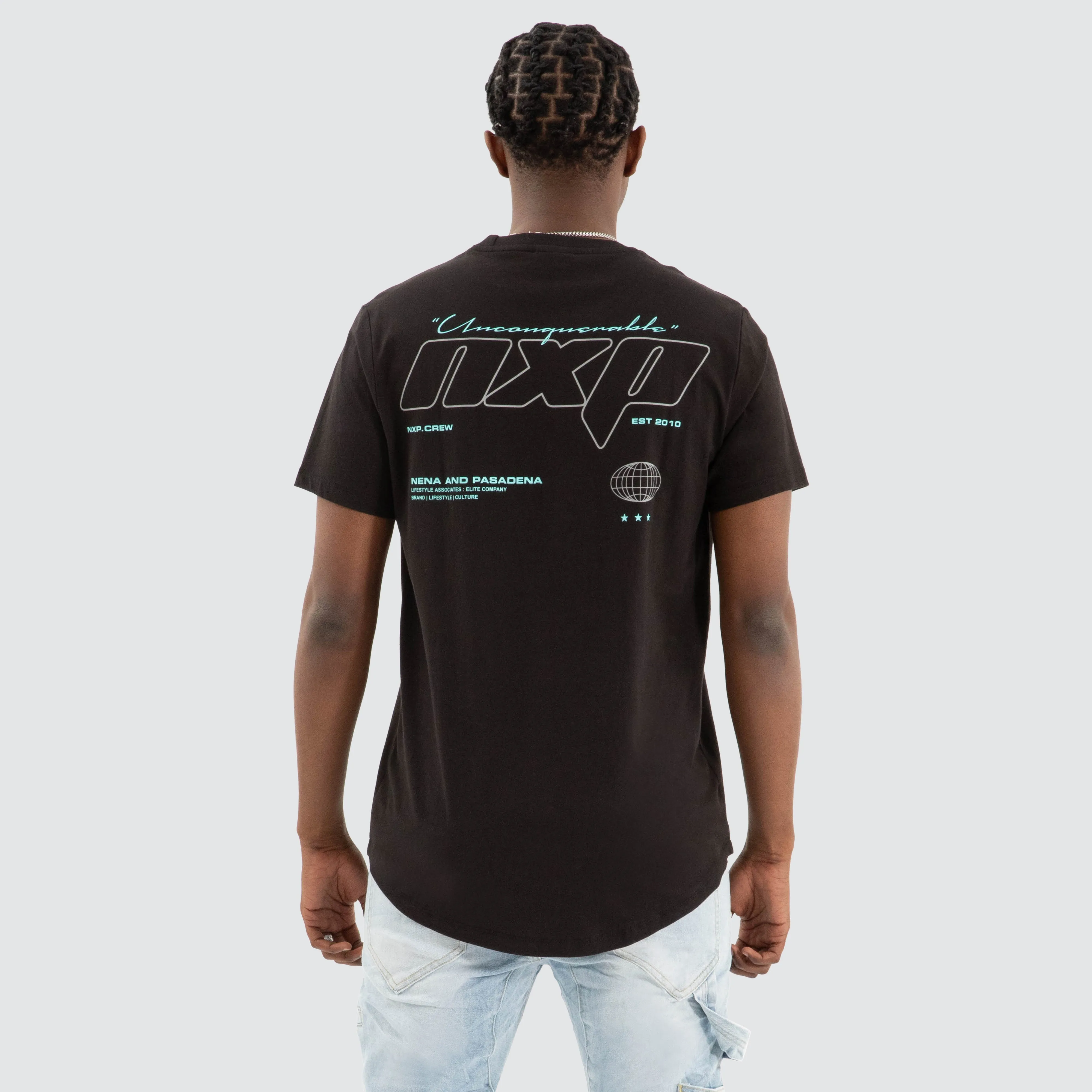 Mighty Dual Curved Tee Jet Black sold by Neverland product image thumbnail 3