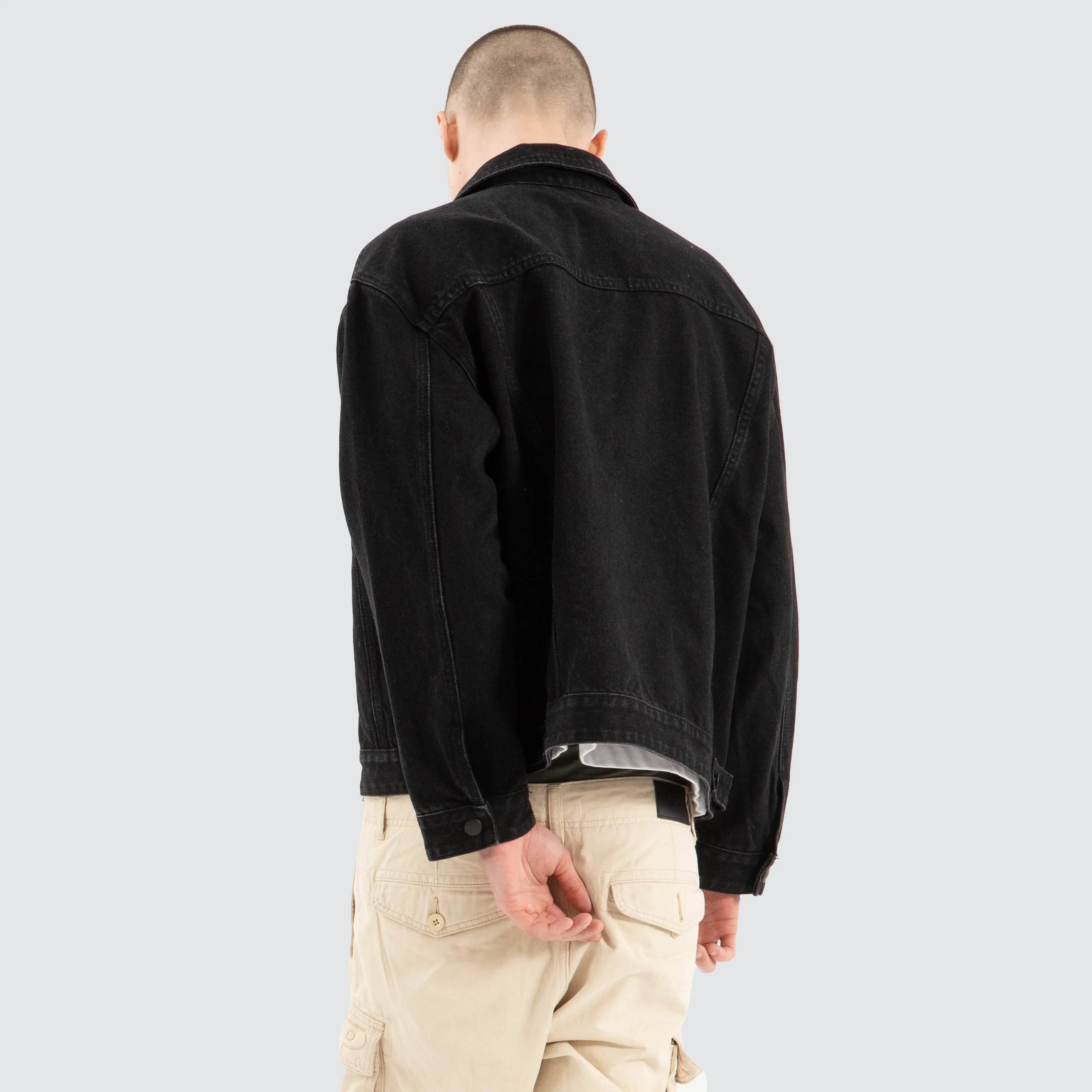 Divide Denim Jacket Jet Black sold by Neverland product image thumbnail 3