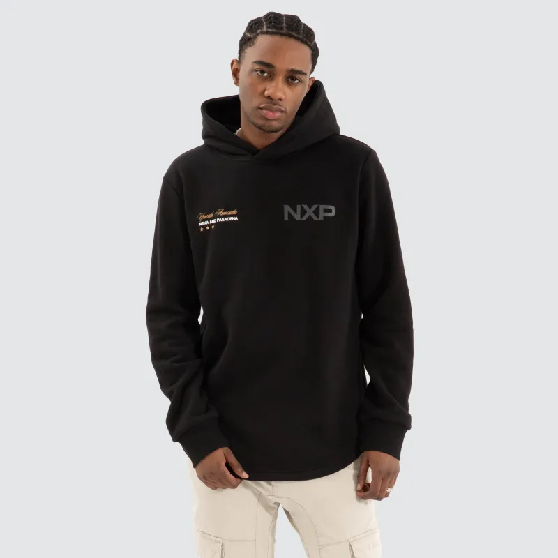 Wild Dual Curved Hoodie Jet Black sold by Neverland