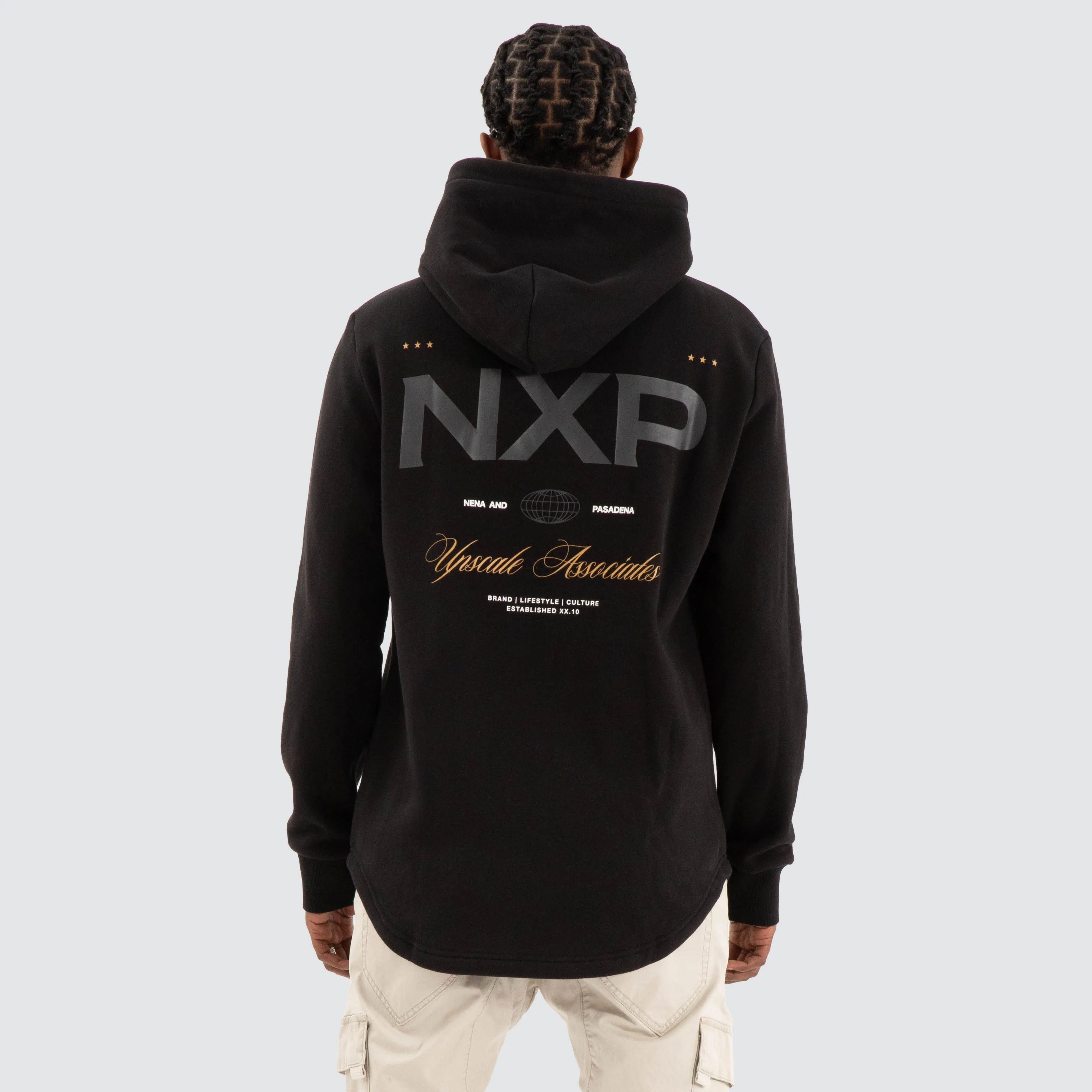 Wild Dual Curved Hoodie Jet Black sold by Neverland product image thumbnail 3