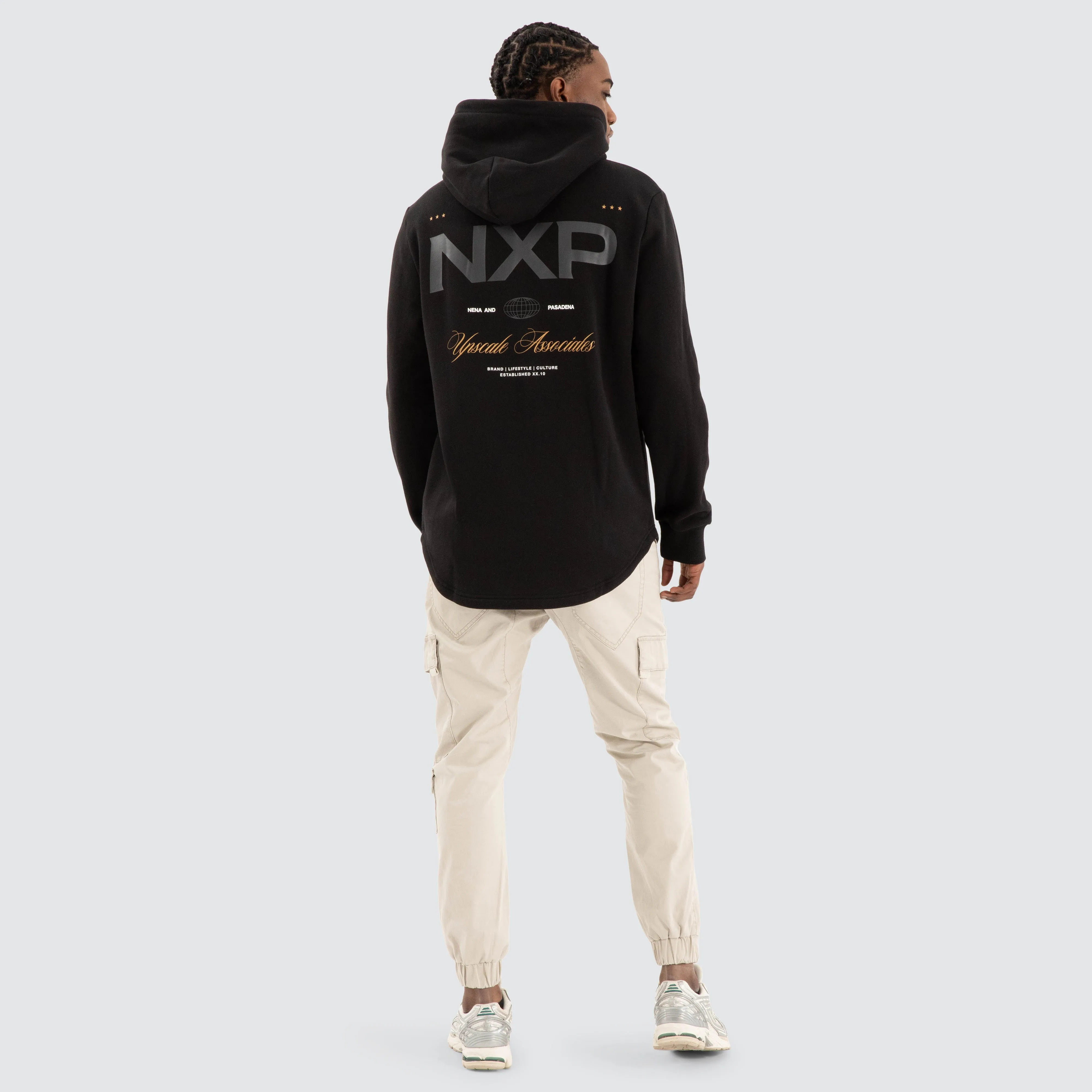 Wild Dual Curved Hoodie Jet Black sold by Neverland product image thumbnail 4