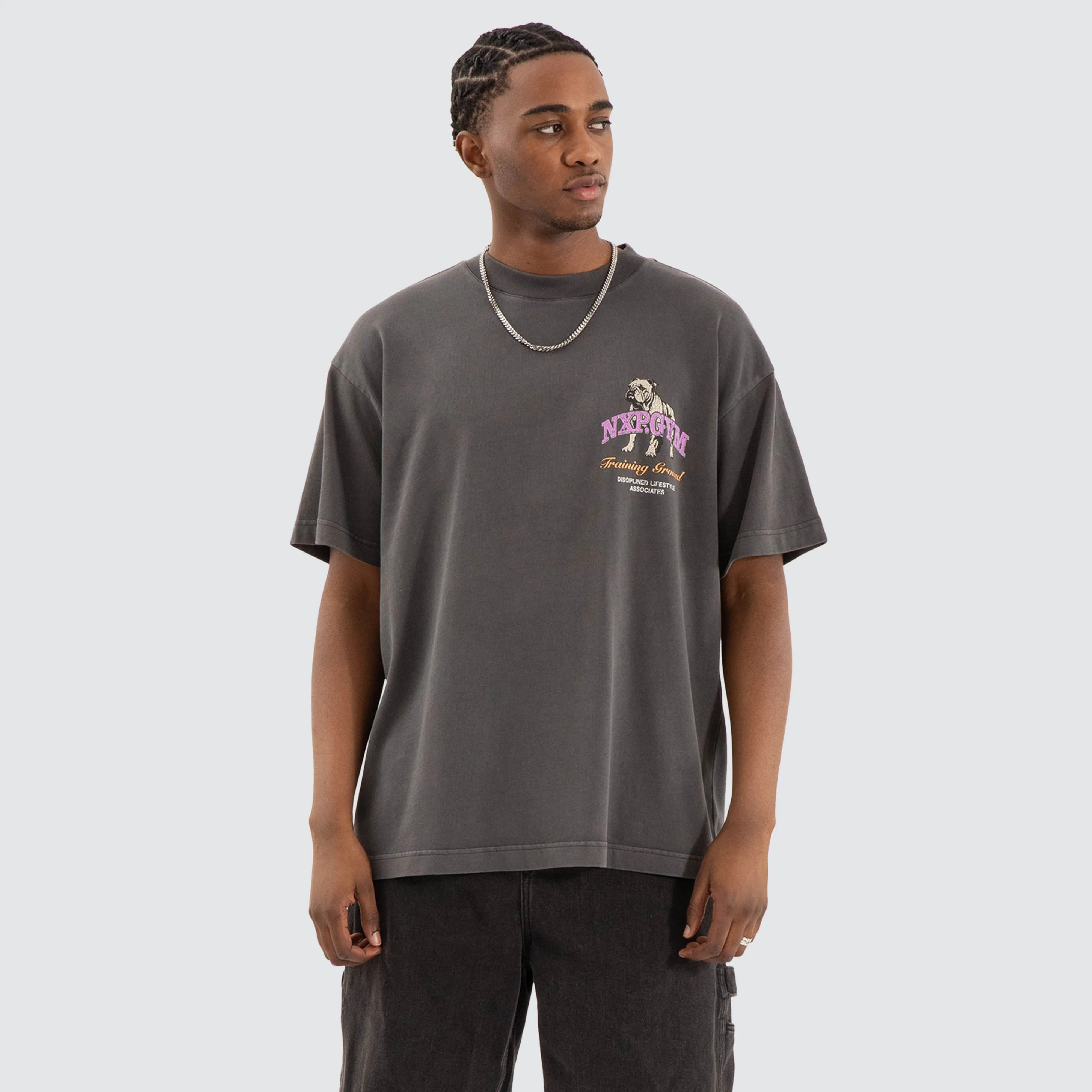 Parole Raptor Tee Pigment Asphalt Grey sold by Neverland product image thumbnail 2