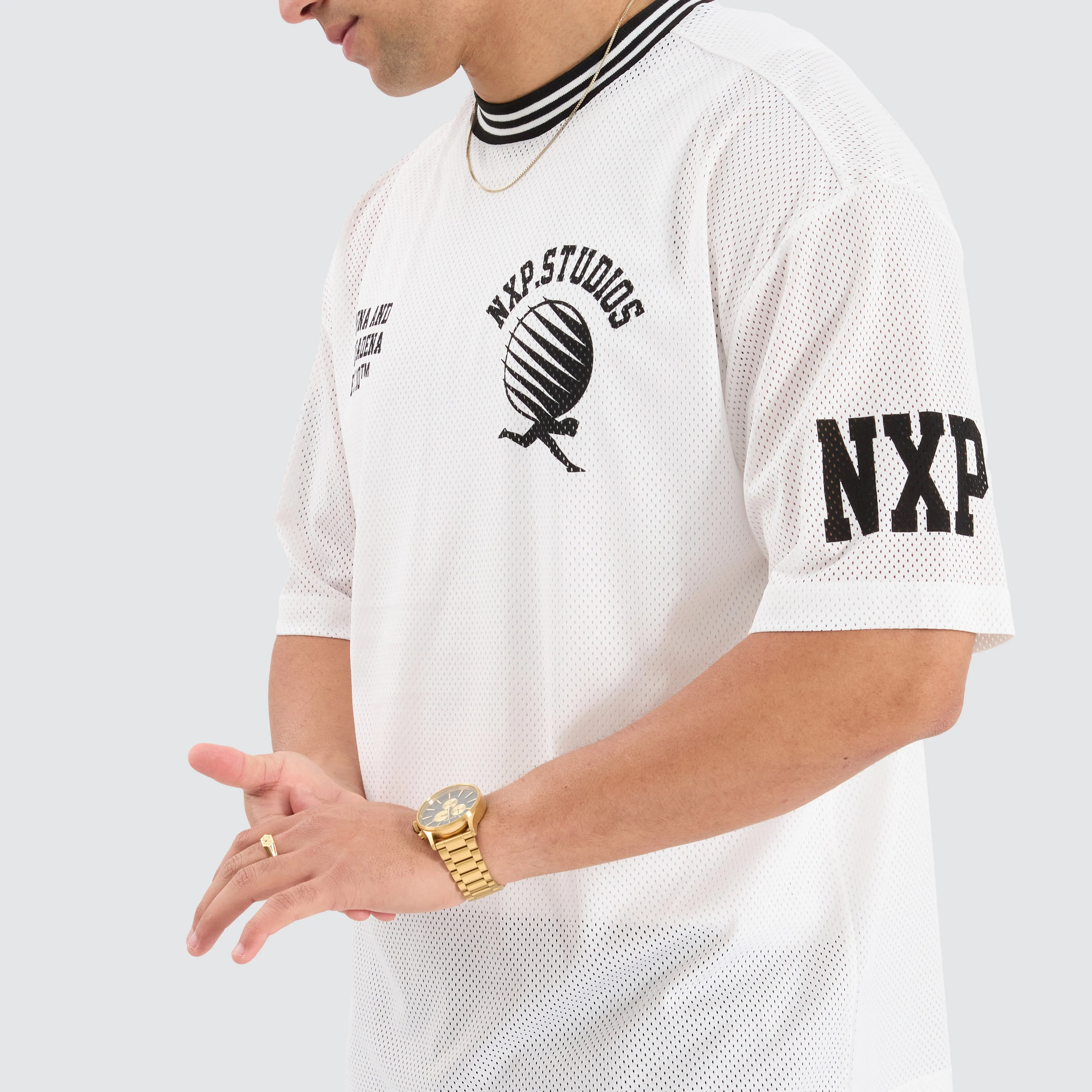 Drifter Gridiron Jersey Optical White sold by Neverland product image thumbnail 3