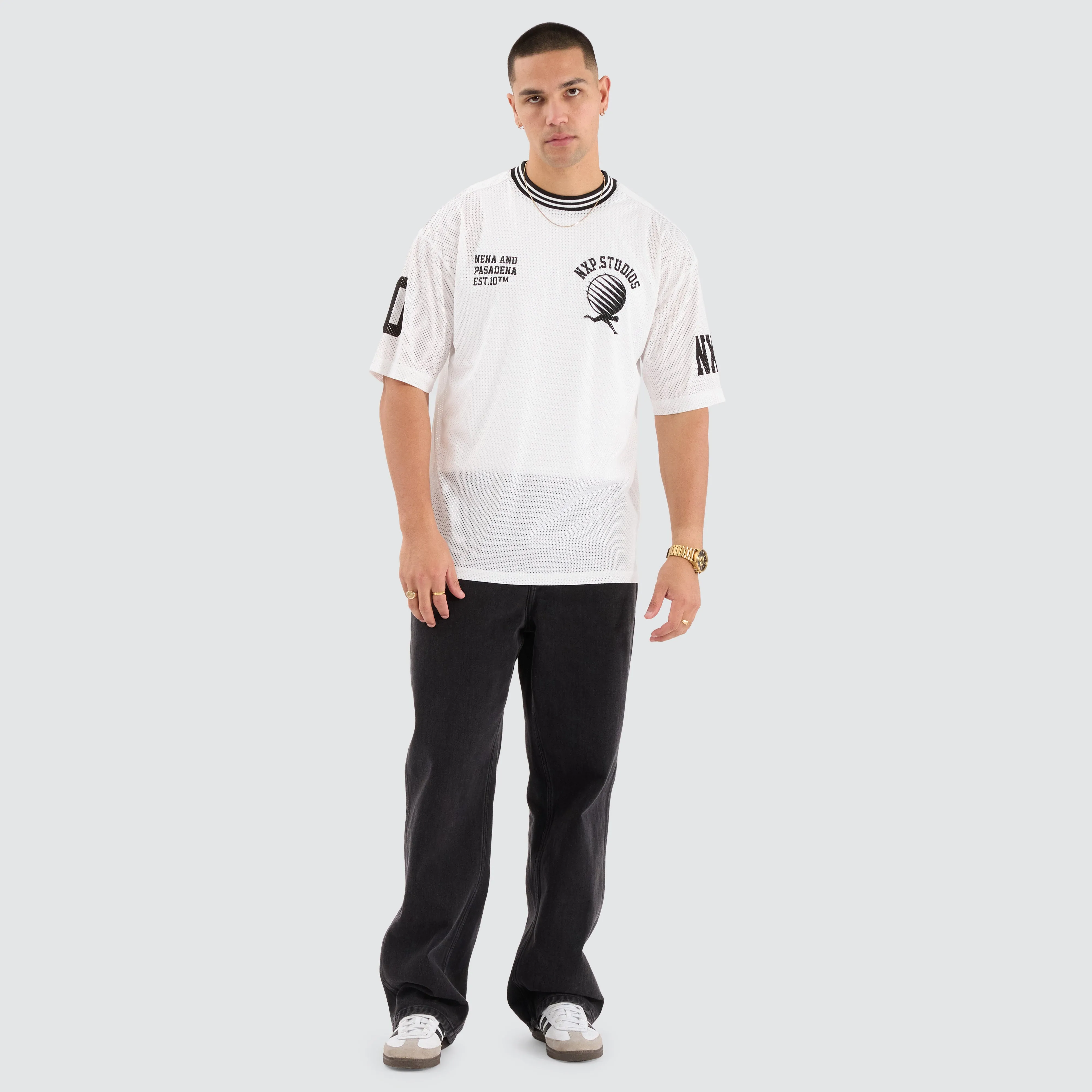 Drifter Gridiron Jersey Optical White sold by Neverland product image thumbnail 4