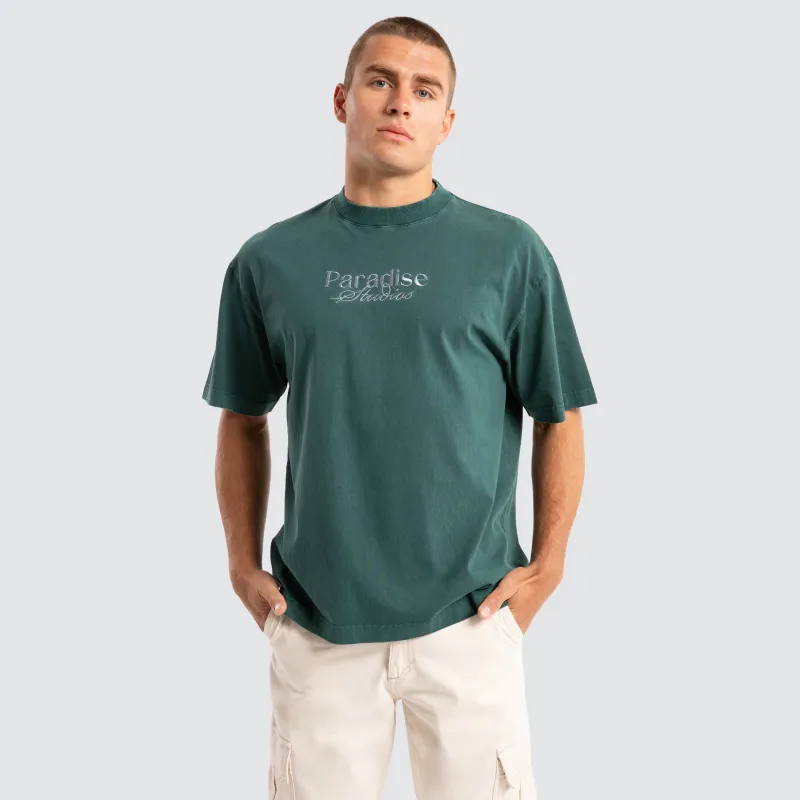 Merch Street Tee Pigment Bull Pine sold by Neverland