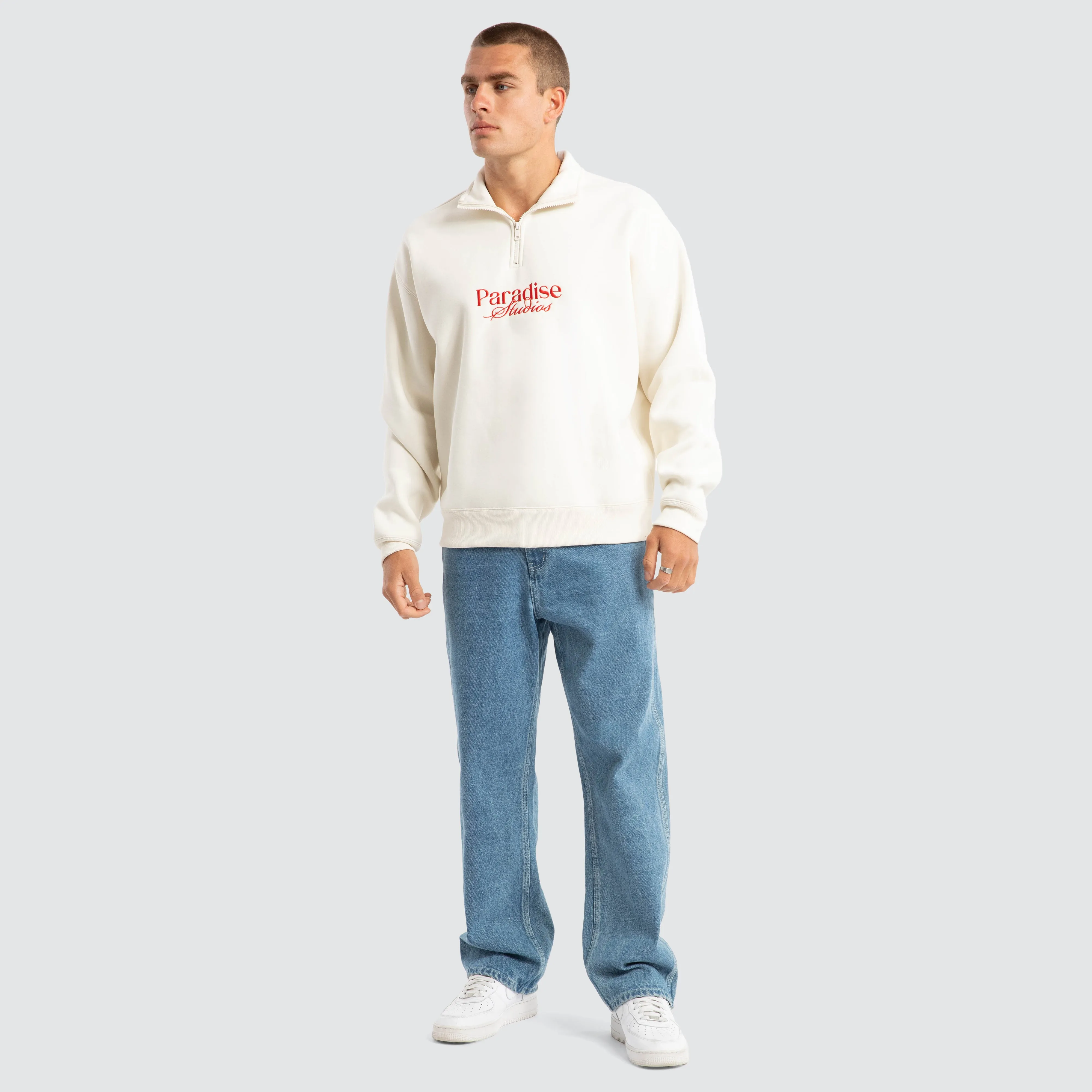Merch Quarter Zip Jumper Tofu sold by Neverland product image thumbnail 2