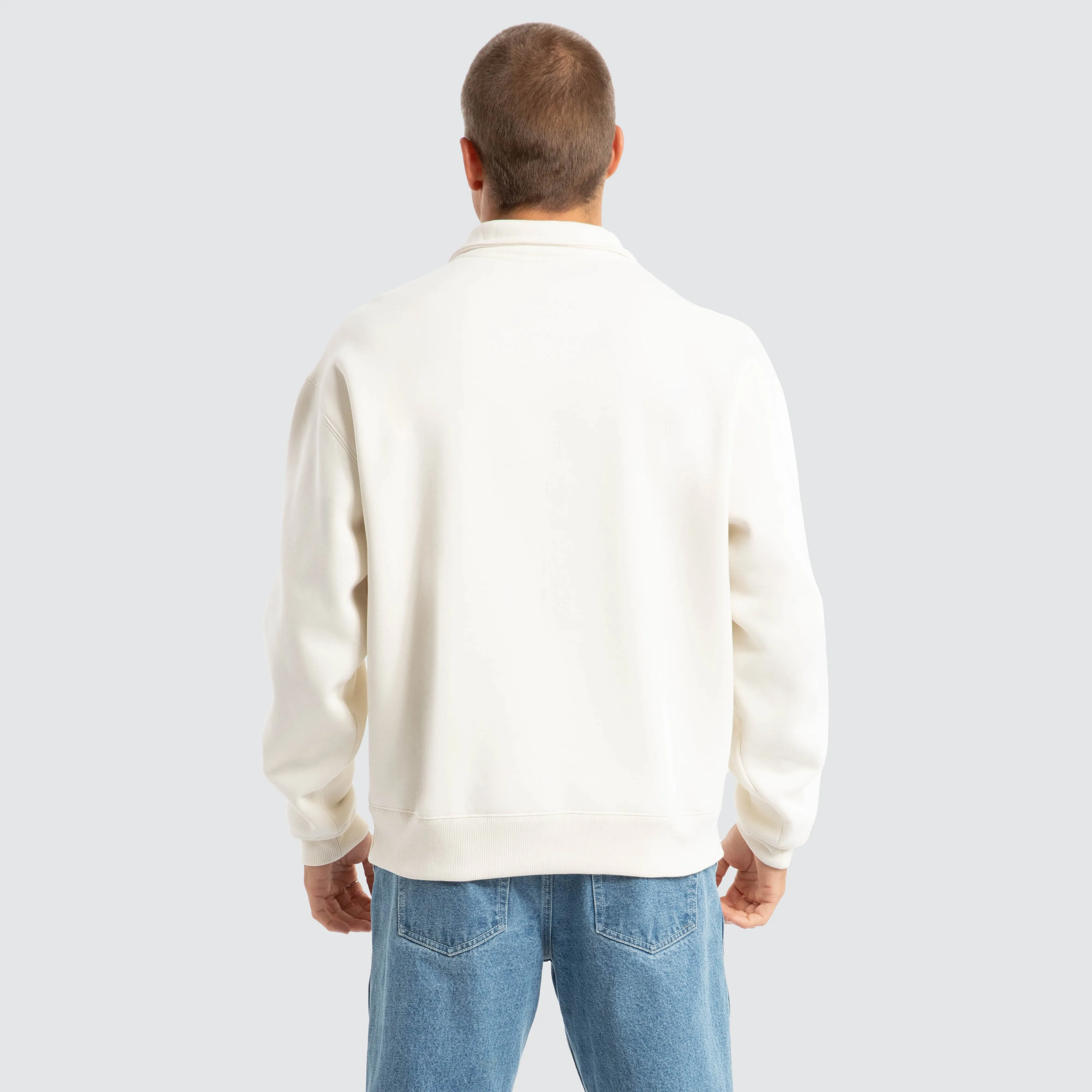 Merch Quarter Zip Jumper Tofu sold by Neverland product image thumbnail 3