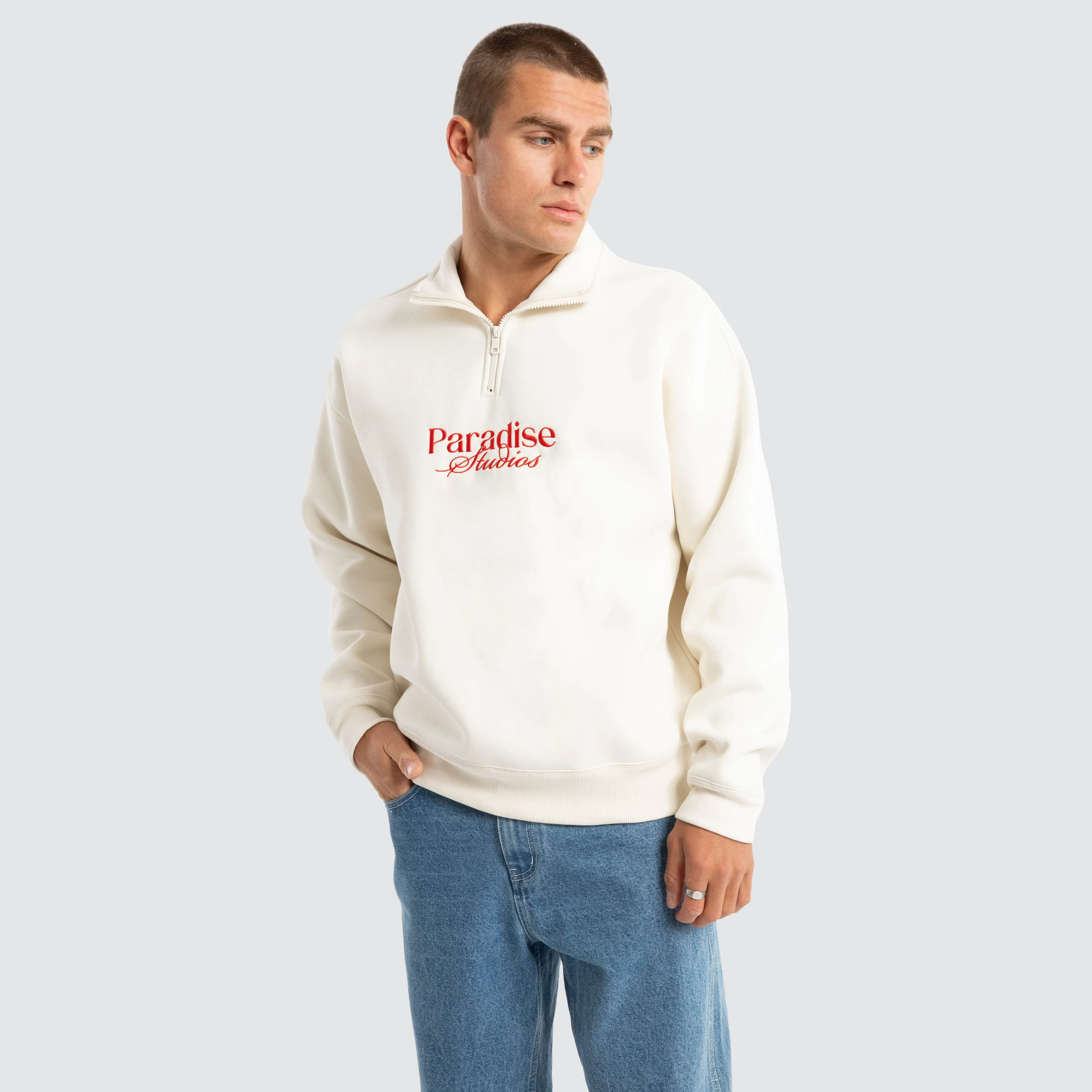 Merch Quarter Zip Jumper Tofu sold by Neverland