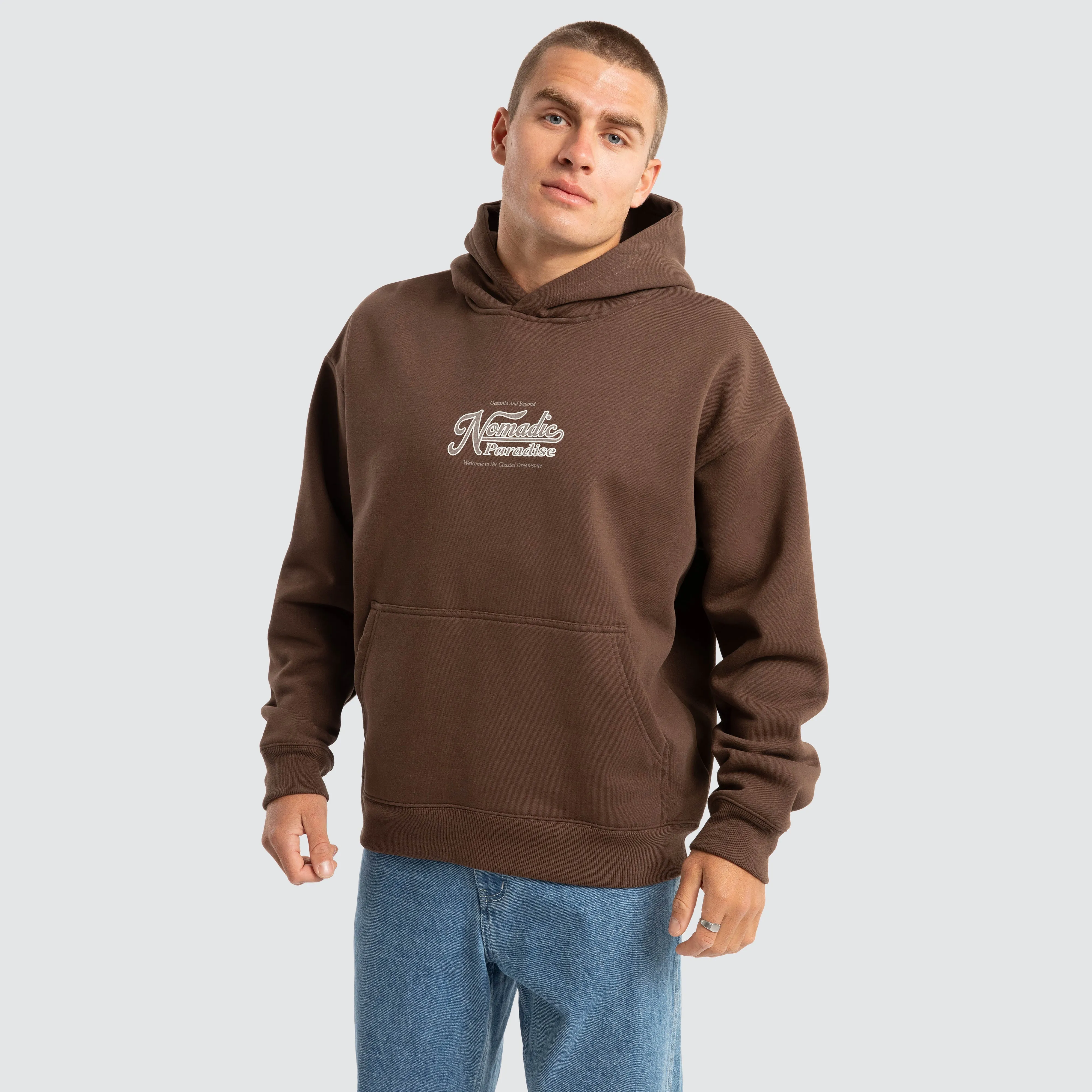 Oceania Oversized Hoodie Chocolate Brown sold by Neverland product image thumbnail 3