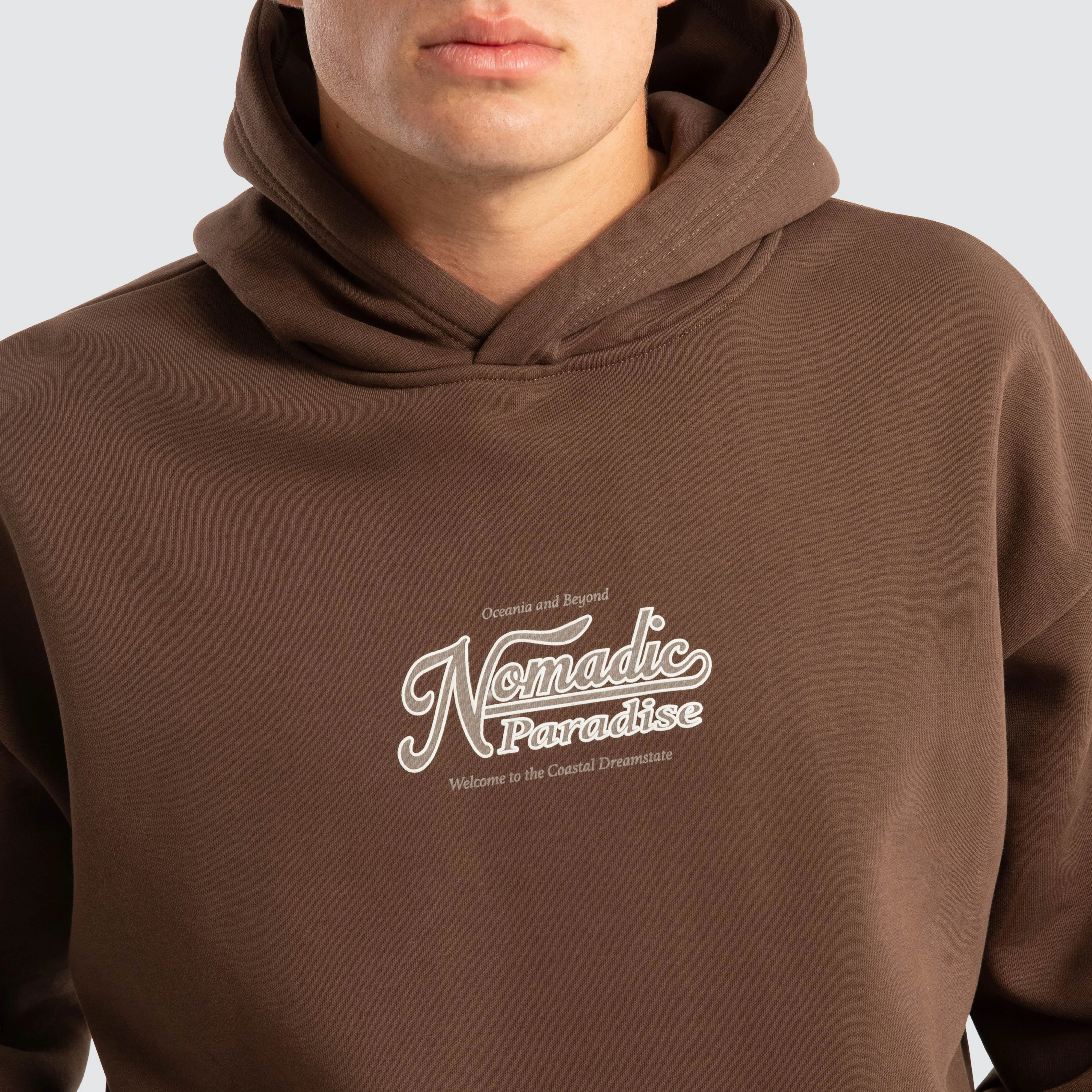 Oceania Oversized Hoodie Chocolate Brown sold by Neverland product image thumbnail 4