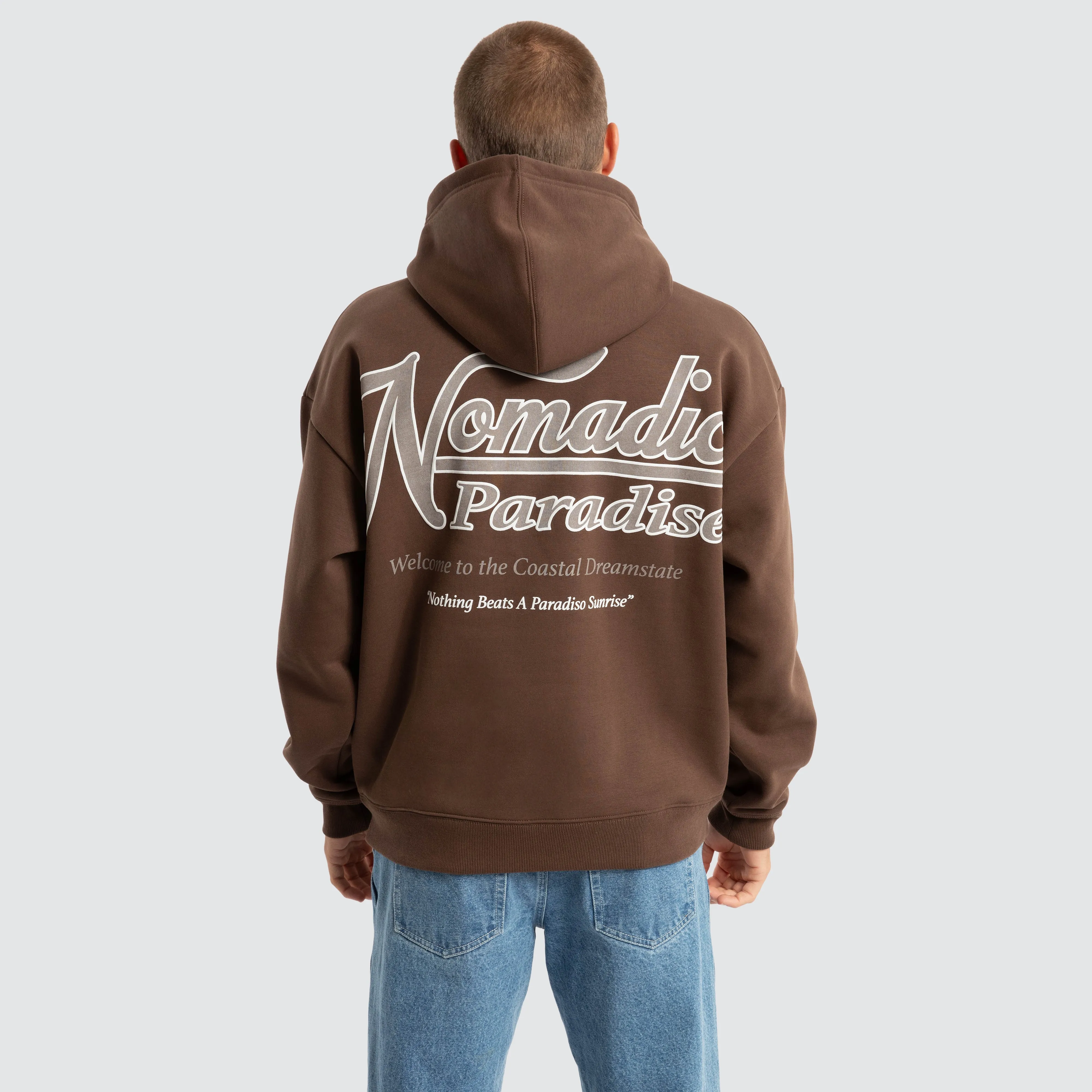 Oceania Oversized Hoodie Chocolate Brown sold by Neverland