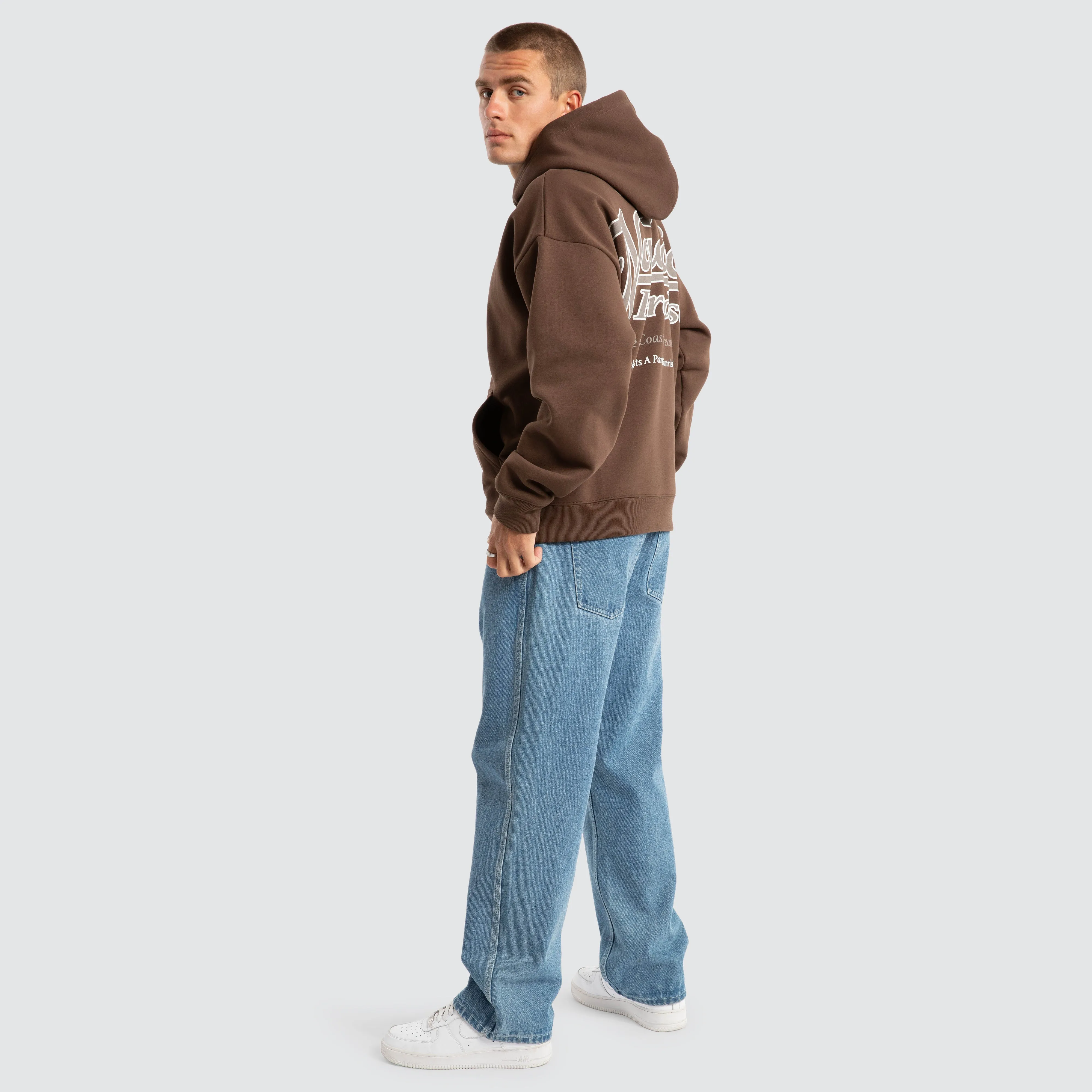 Oceania Oversized Hoodie Chocolate Brown sold by Neverland product image thumbnail 5