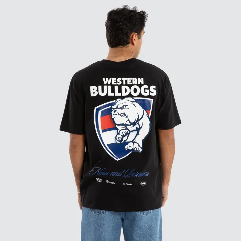 Western Bulldogs AFL Season Tee Jet Black sold by Neverland