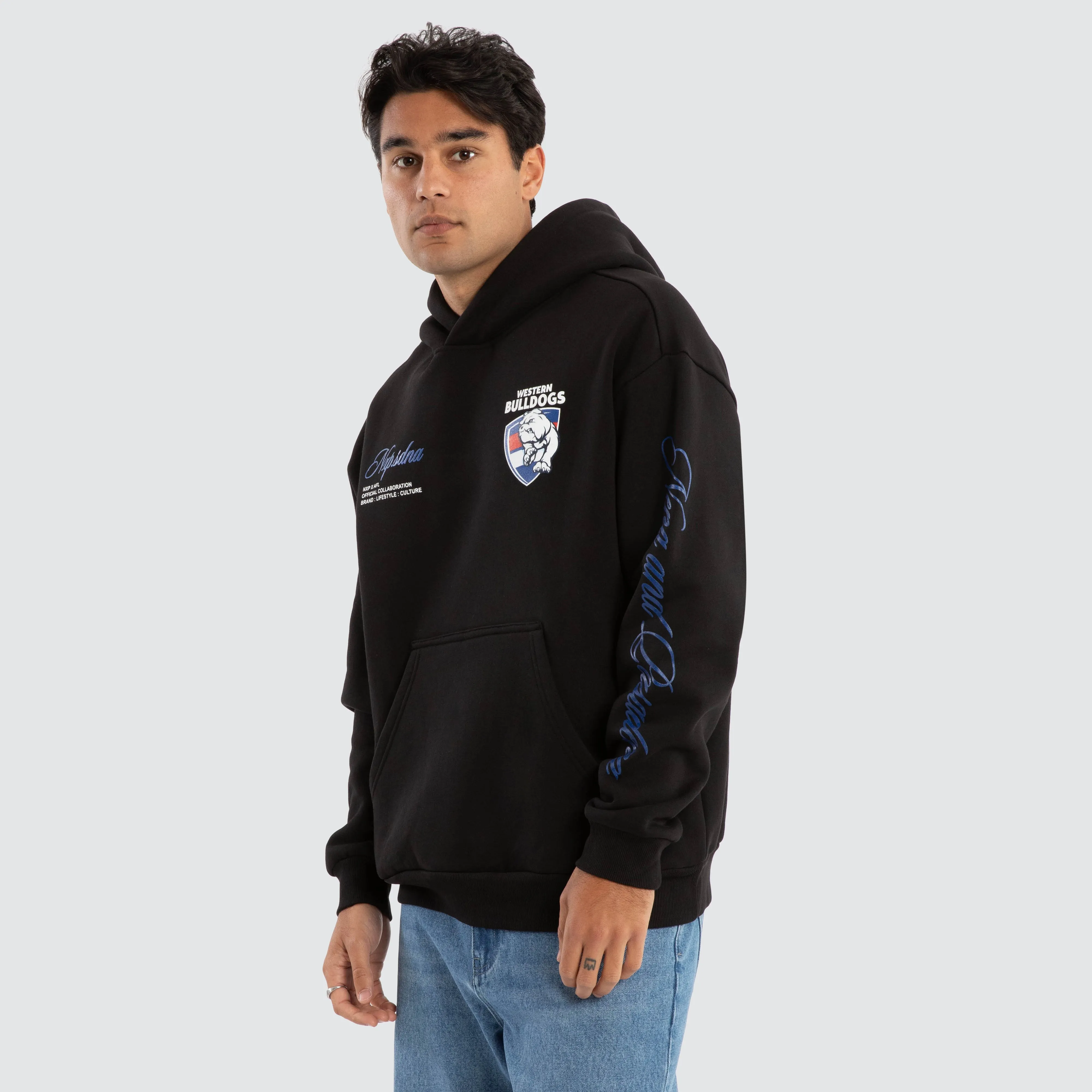 Western Bulldogs AFL Season Hoodie Jet Black sold by Neverland product image thumbnail 5