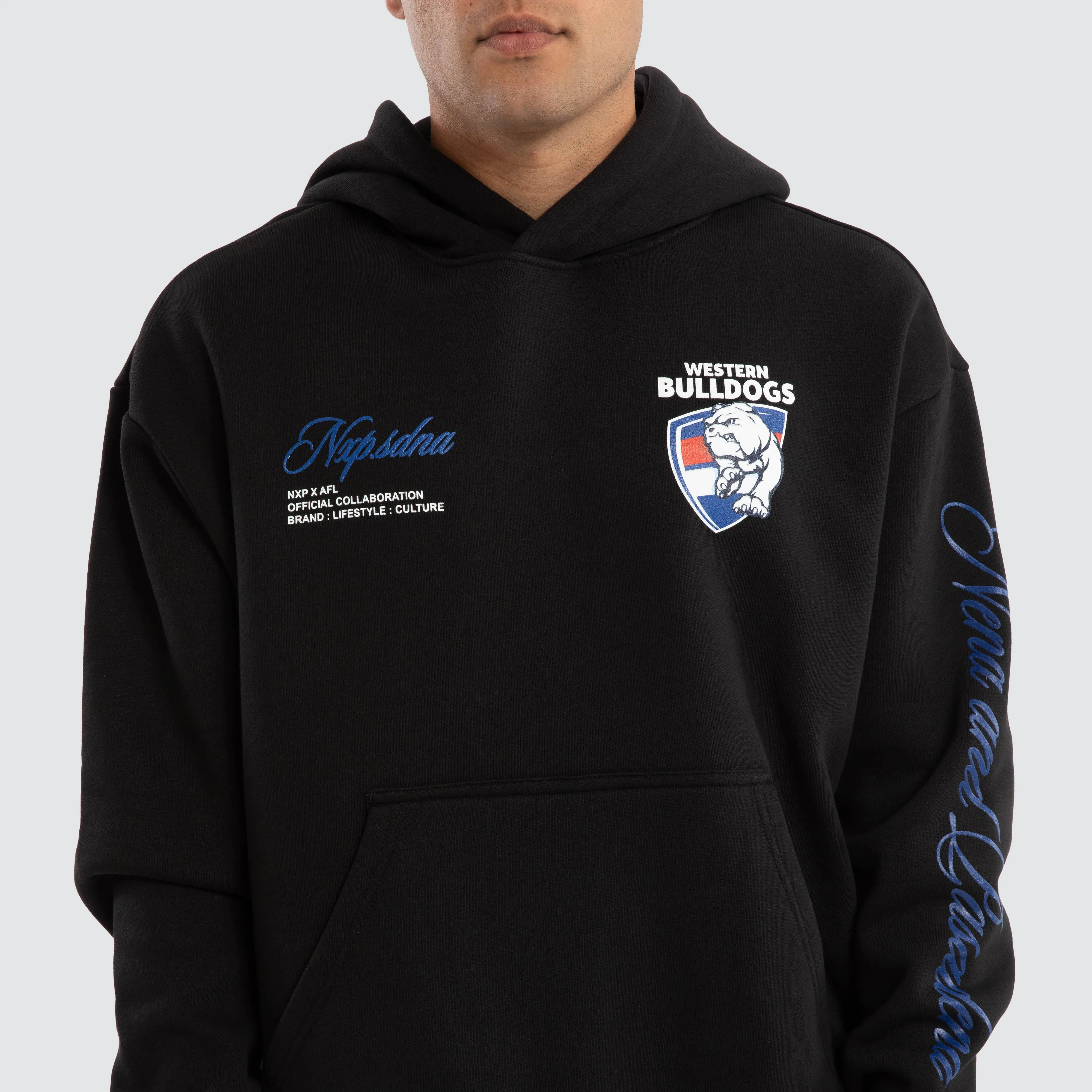 Western Bulldogs AFL Season Hoodie Jet Black sold by Neverland product image thumbnail 3