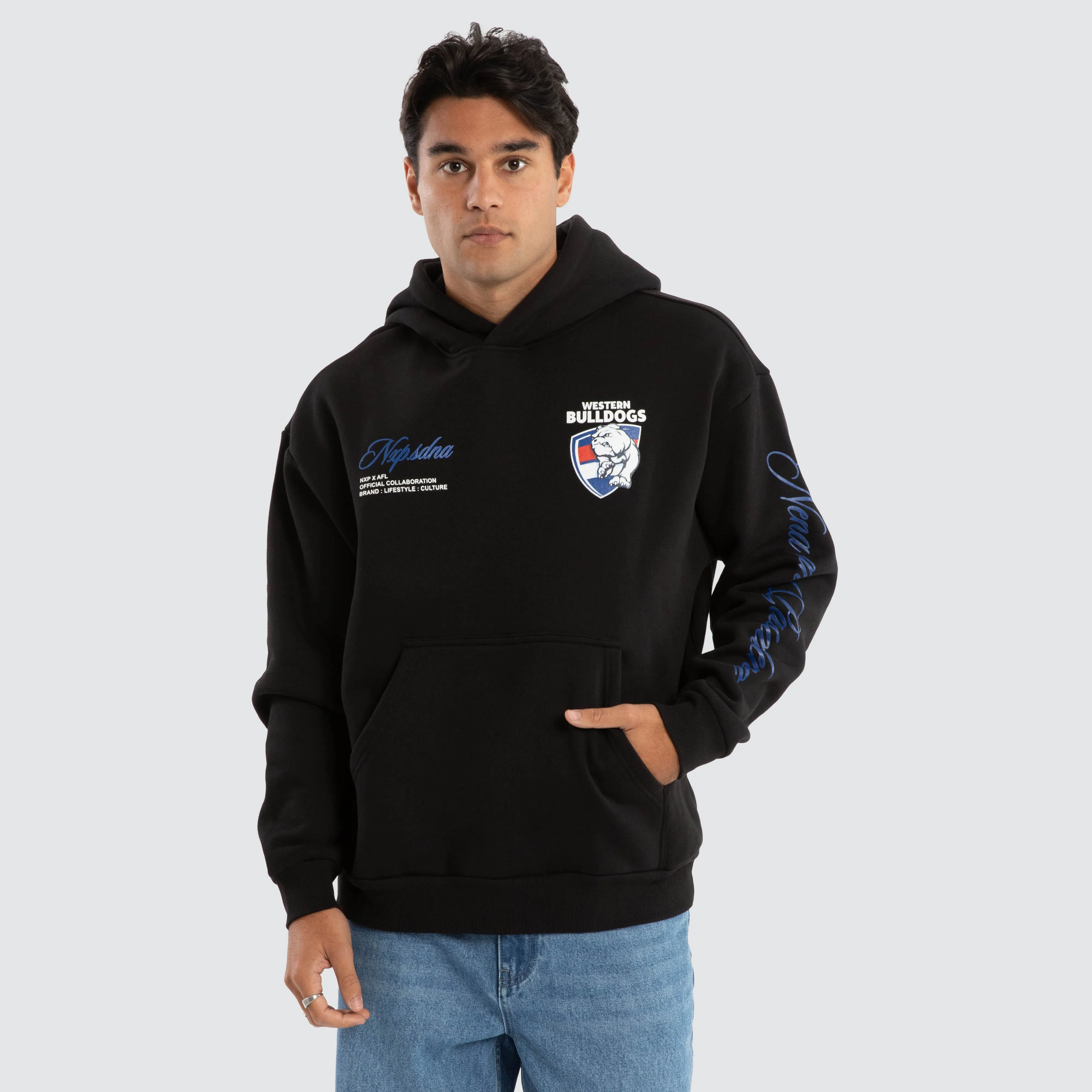 Western Bulldogs AFL Season Hoodie Jet Black sold by Neverland product image thumbnail 2