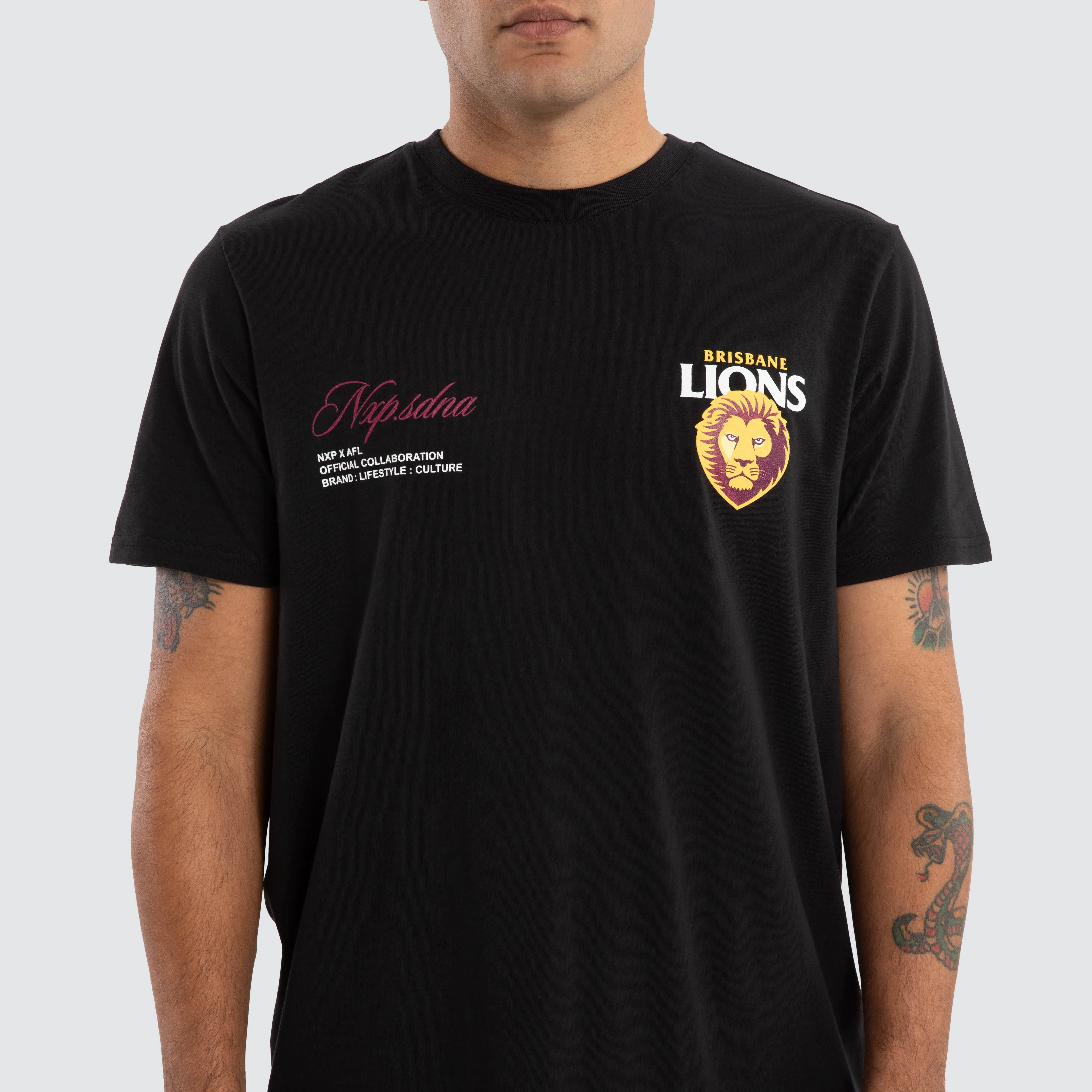 Brisbane Lions AFL Lions AFL Prime Tee Jet Black sold by Neverland product image thumbnail 3