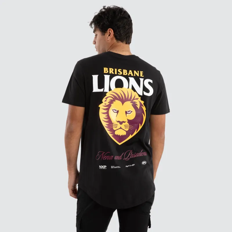 Brisbane Lions AFL Lions AFL Prime Tee Jet Black sold by Neverland