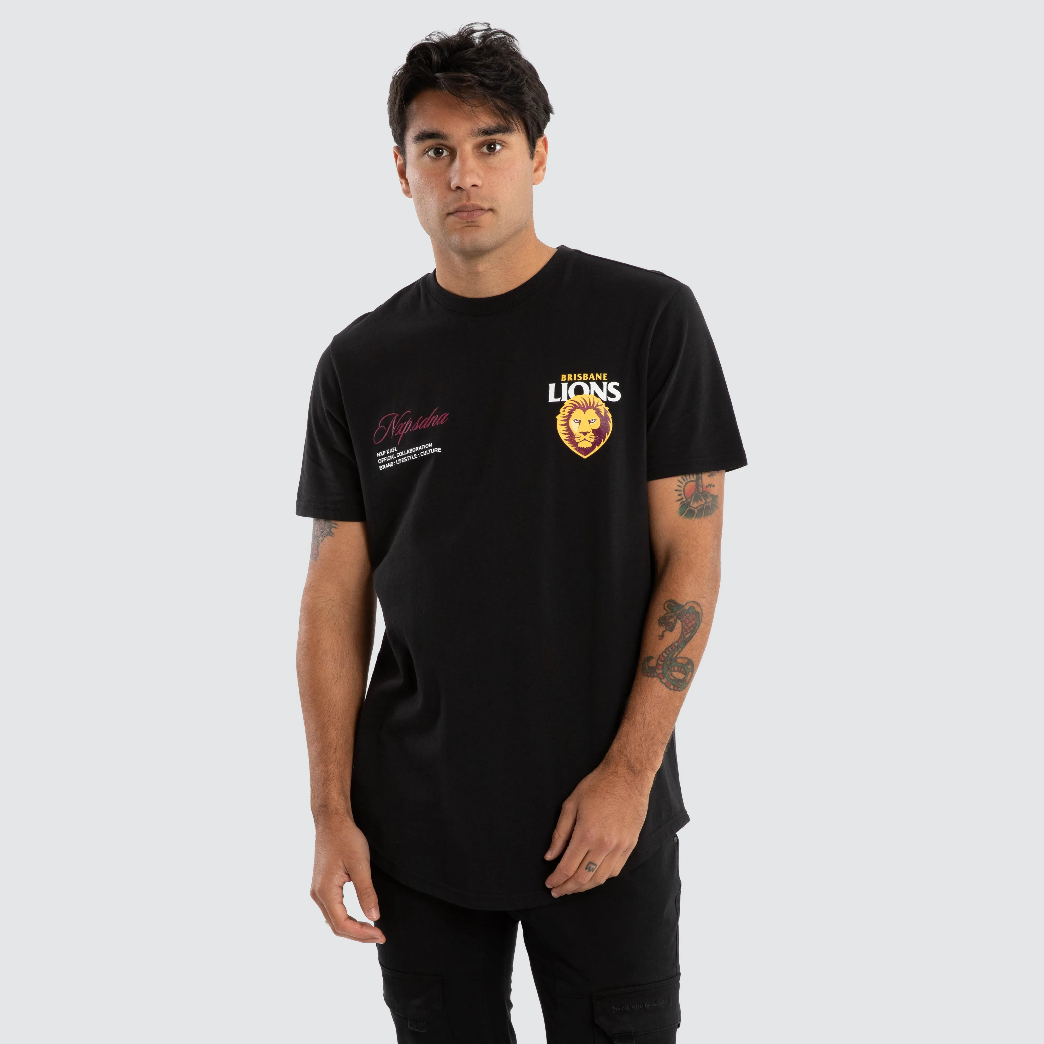 Brisbane Lions AFL Lions AFL Prime Tee Jet Black sold by Neverland product image thumbnail 2