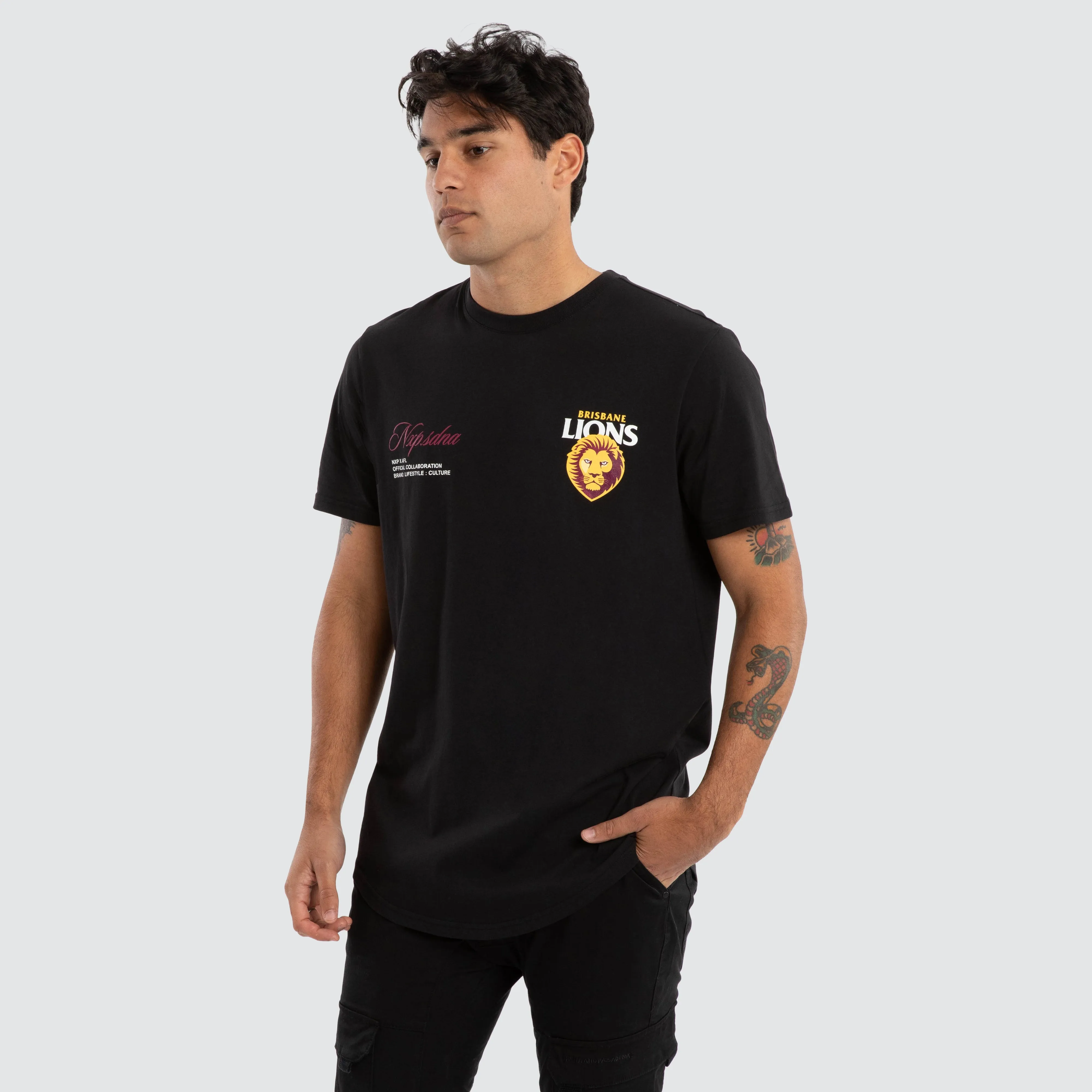 Brisbane Lions AFL Lions AFL Prime Tee Jet Black sold by Neverland product image thumbnail 4