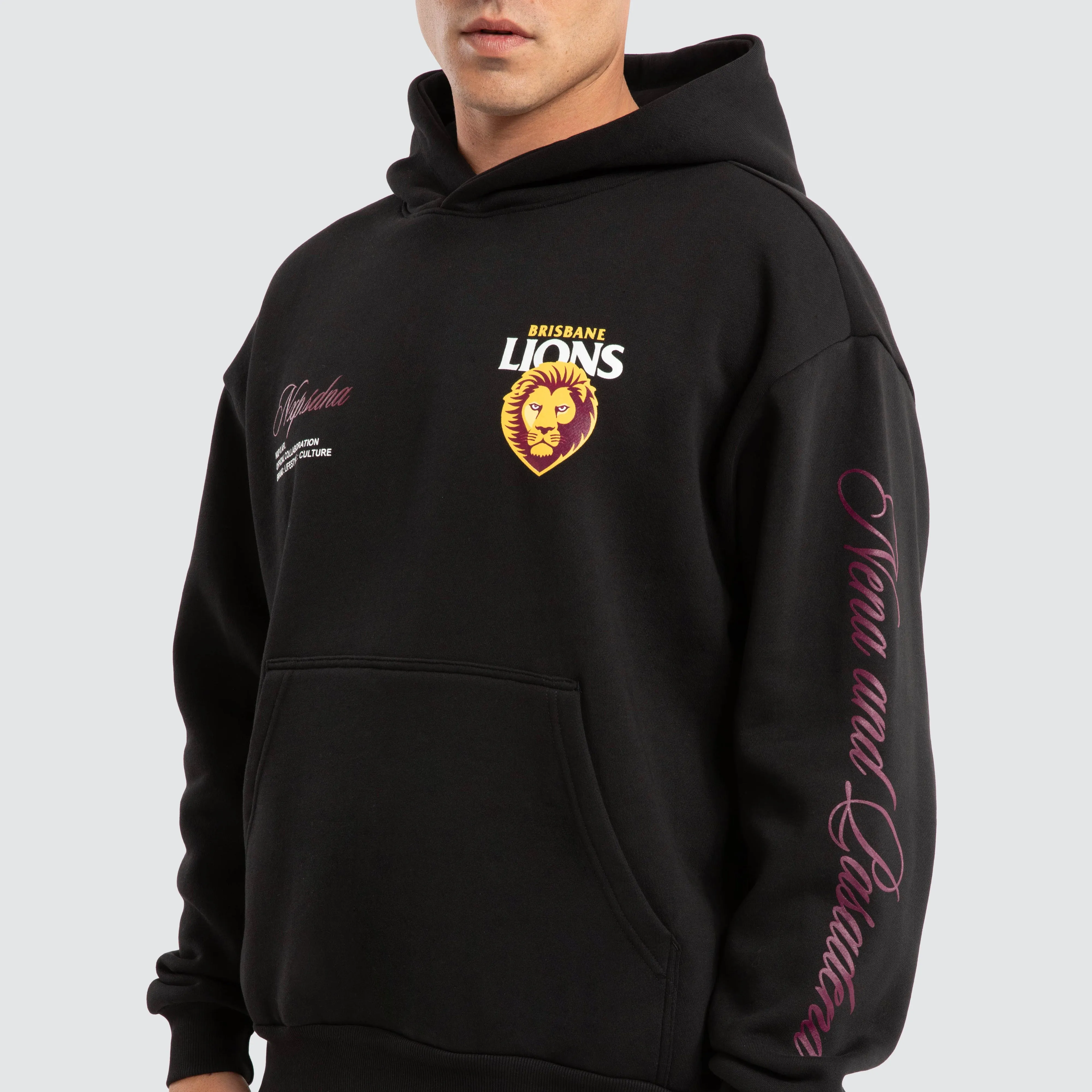 Brisbane Lions AFL Season Hoodie Jet Black sold by Neverland product image thumbnail 3