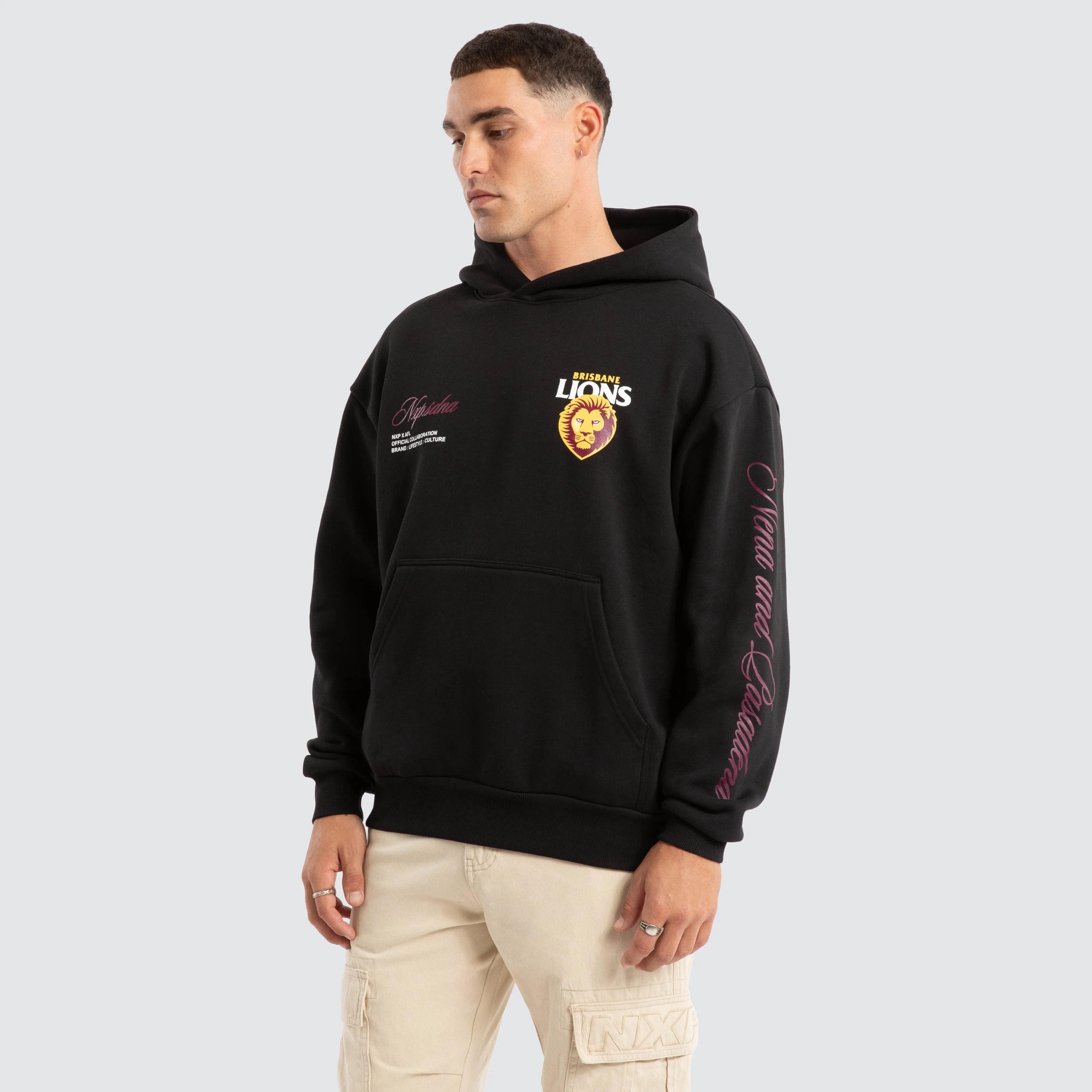Brisbane Lions AFL Season Hoodie Jet Black sold by Neverland product image thumbnail 4