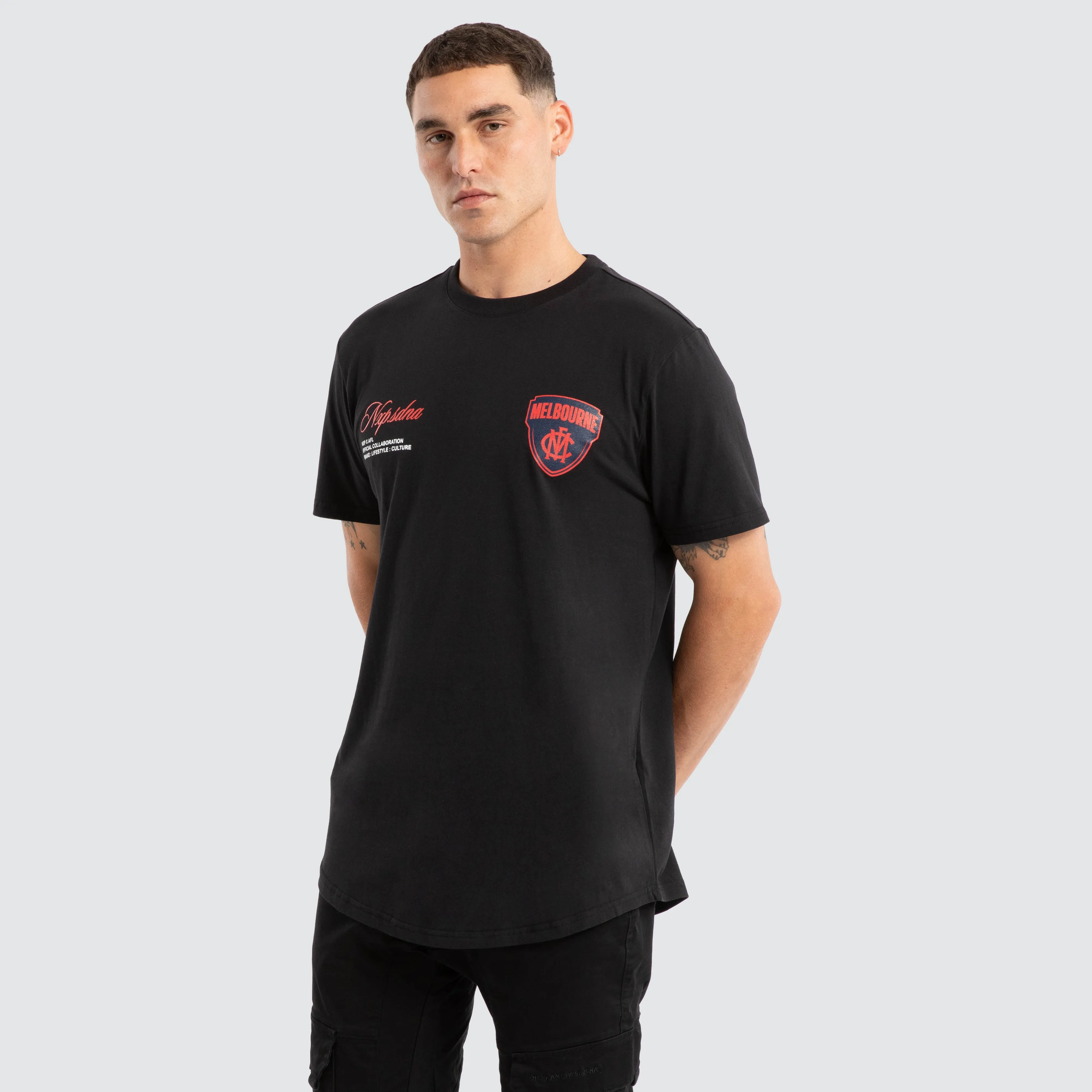 Melbourne Demons AFL Prime Tee Jet Black sold by Neverland product image thumbnail 4