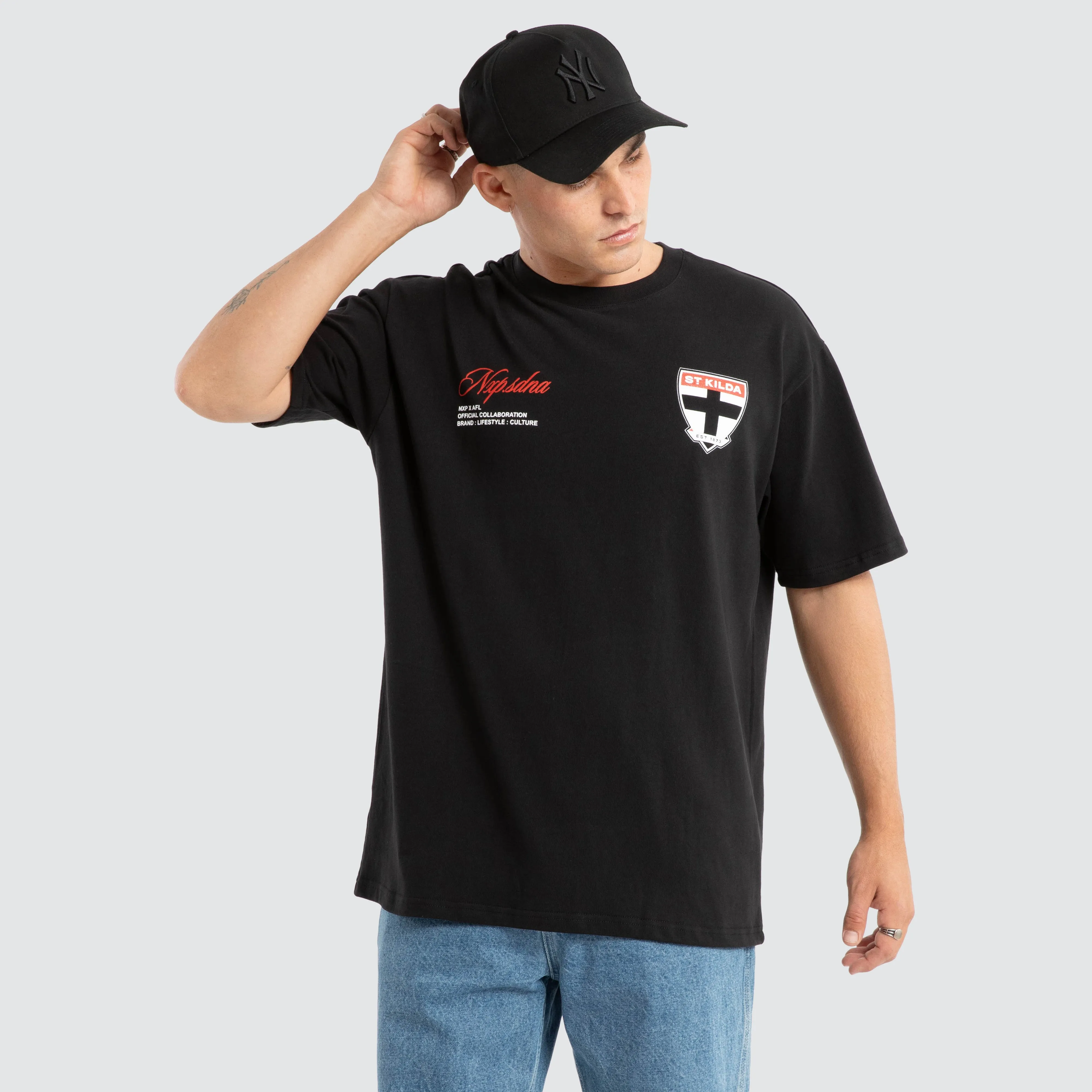 St Kilda Saints AFL Season Tee Jet Black sold by Neverland product image thumbnail 2