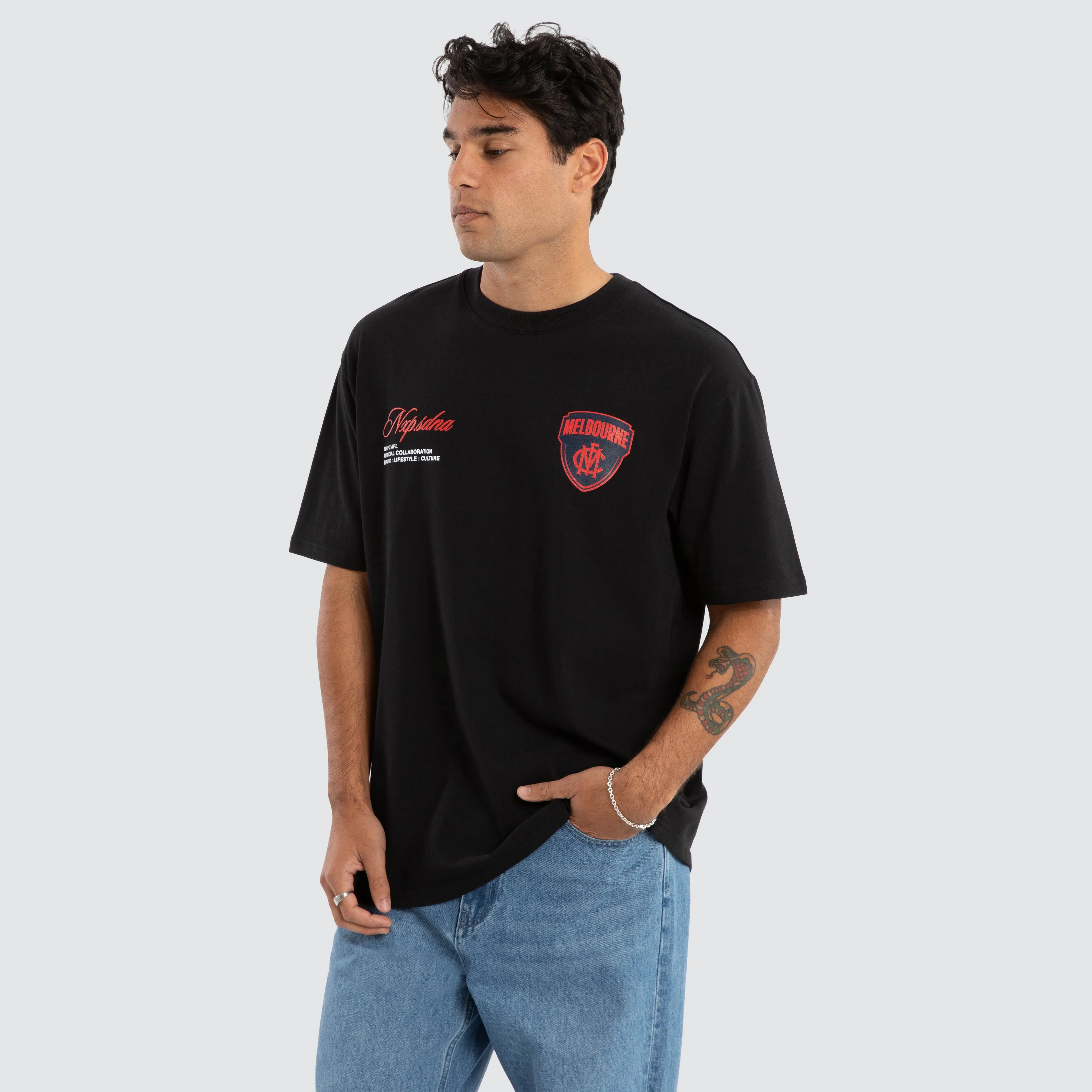 Melbourne Demons AFL Season Tee Jet Black sold by Neverland product image thumbnail 4