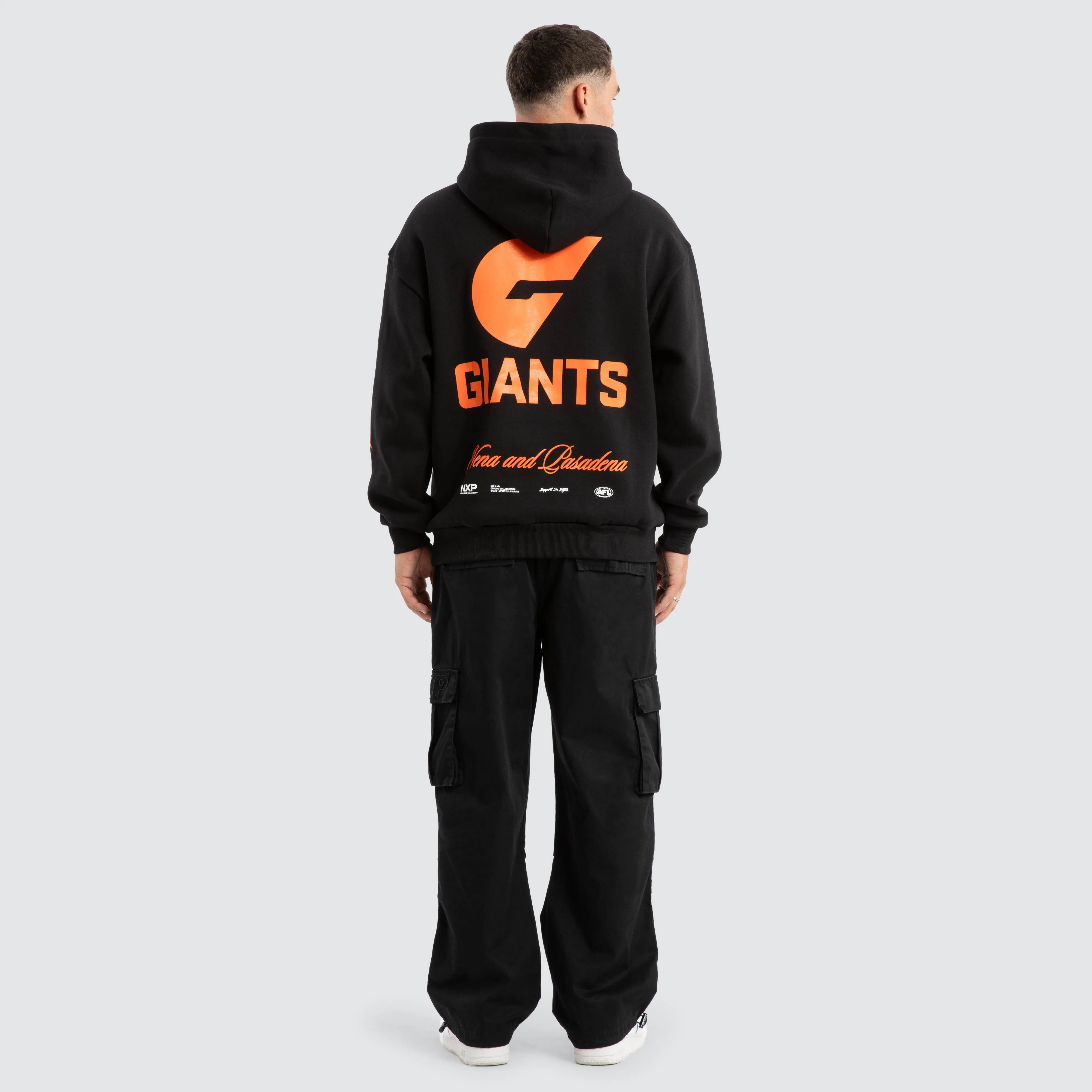 GWS Giants AFL Season Hoodie Jet Black sold by Neverland product image thumbnail 5