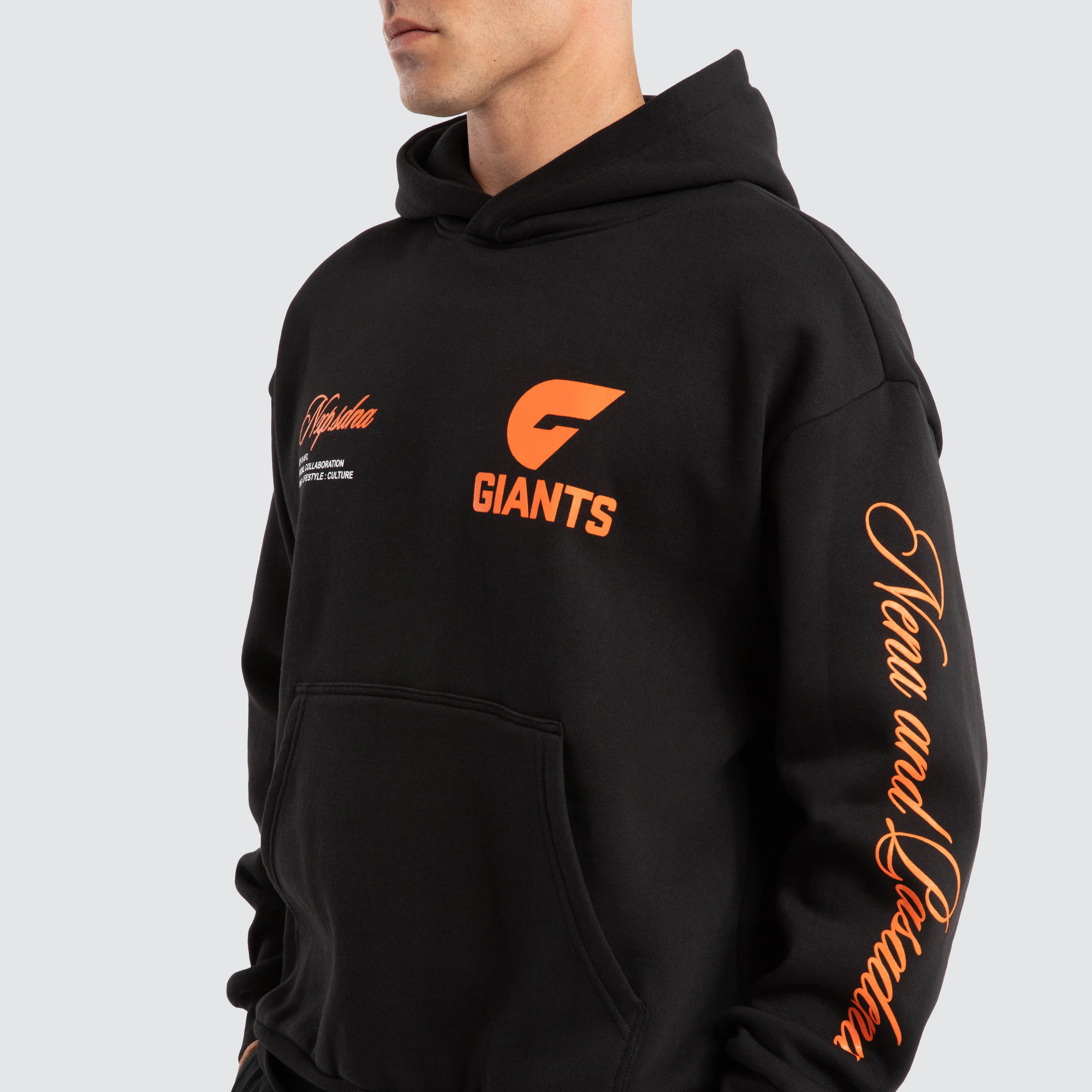 GWS Giants AFL Season Hoodie Jet Black sold by Neverland product image thumbnail 3