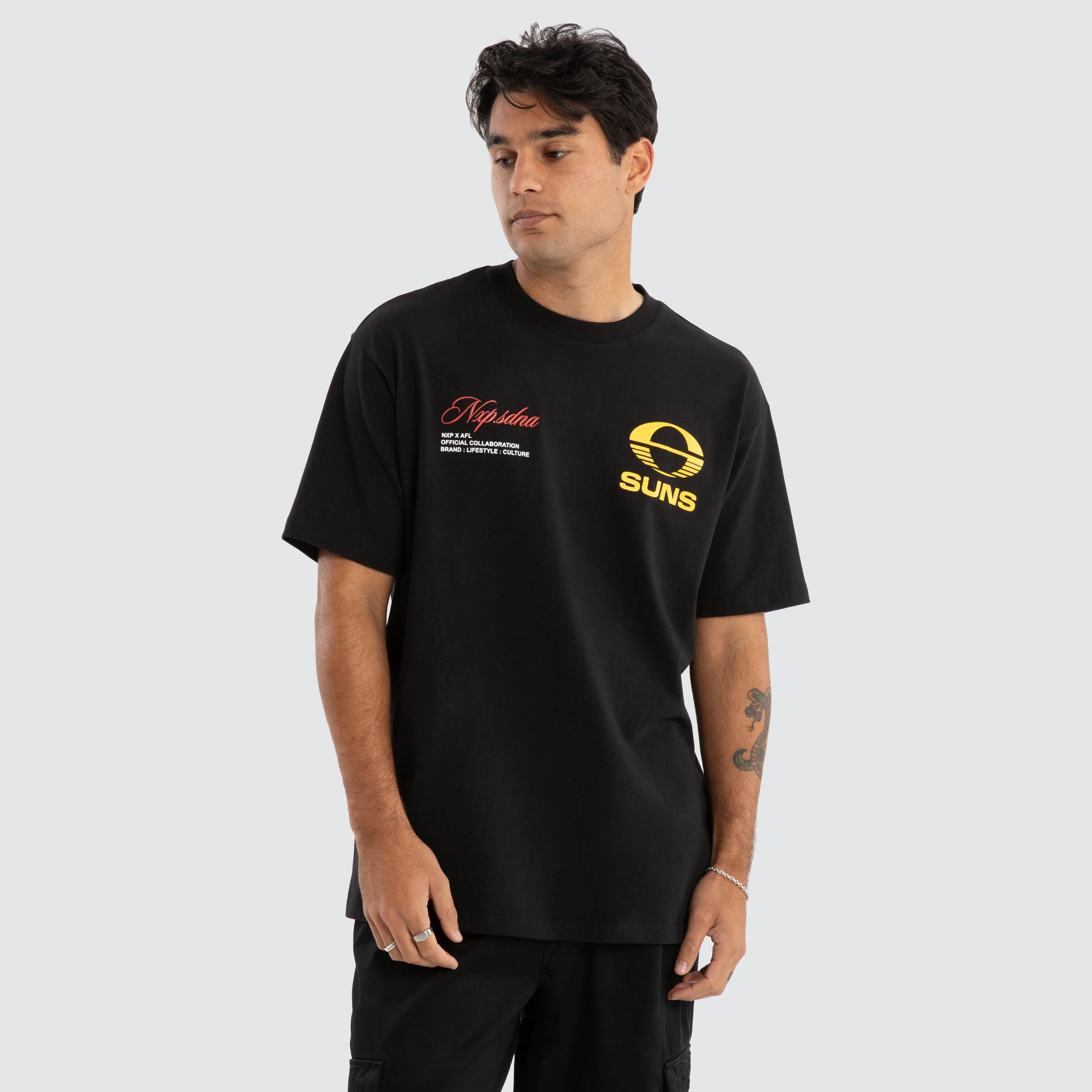 Gold Coast Suns AFL Season Tee Jet Black sold by Neverland product image thumbnail 2