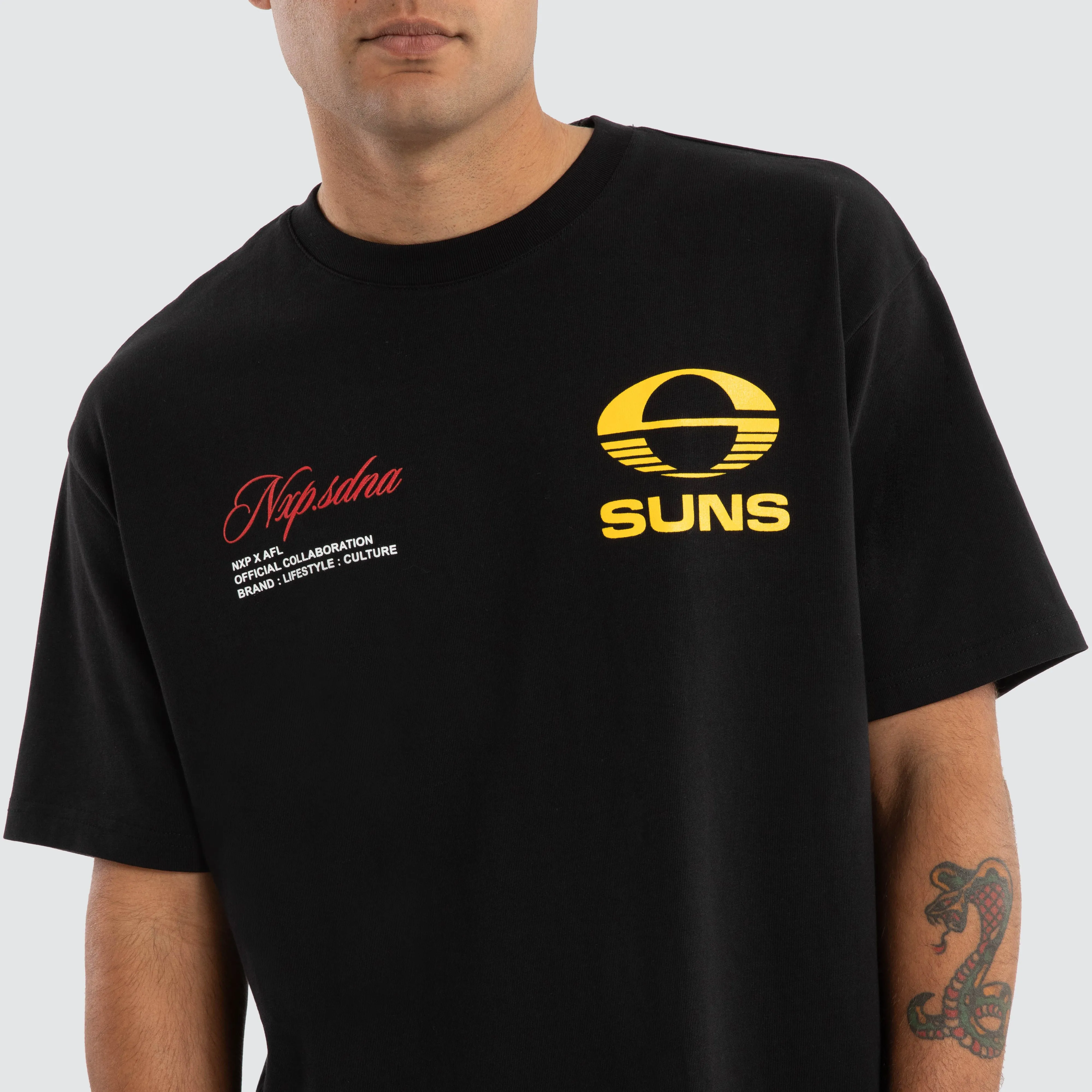 Gold Coast Suns AFL Season Tee Jet Black sold by Neverland product image thumbnail 3
